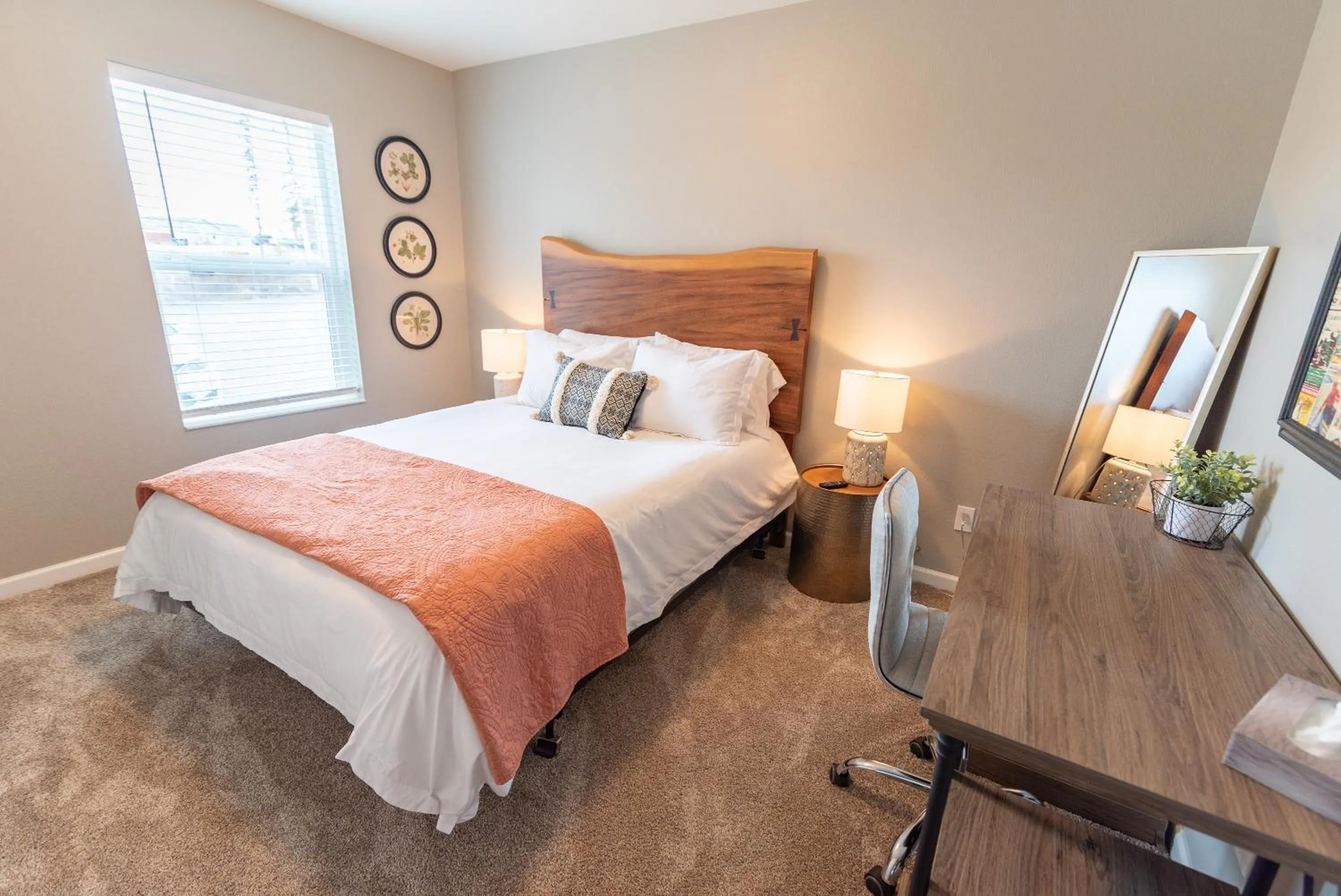 Bed in Susitna Suites