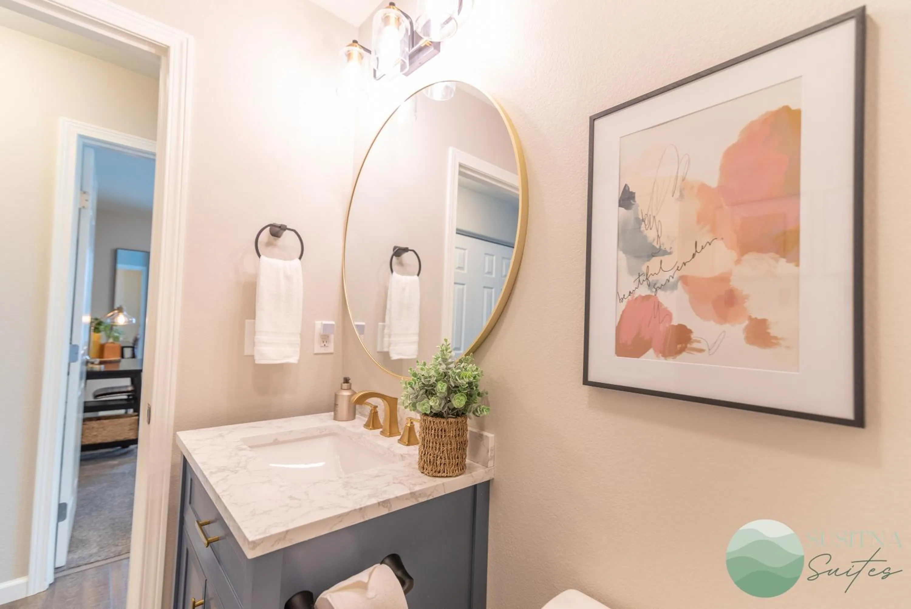 Bathroom in Susitna Suites