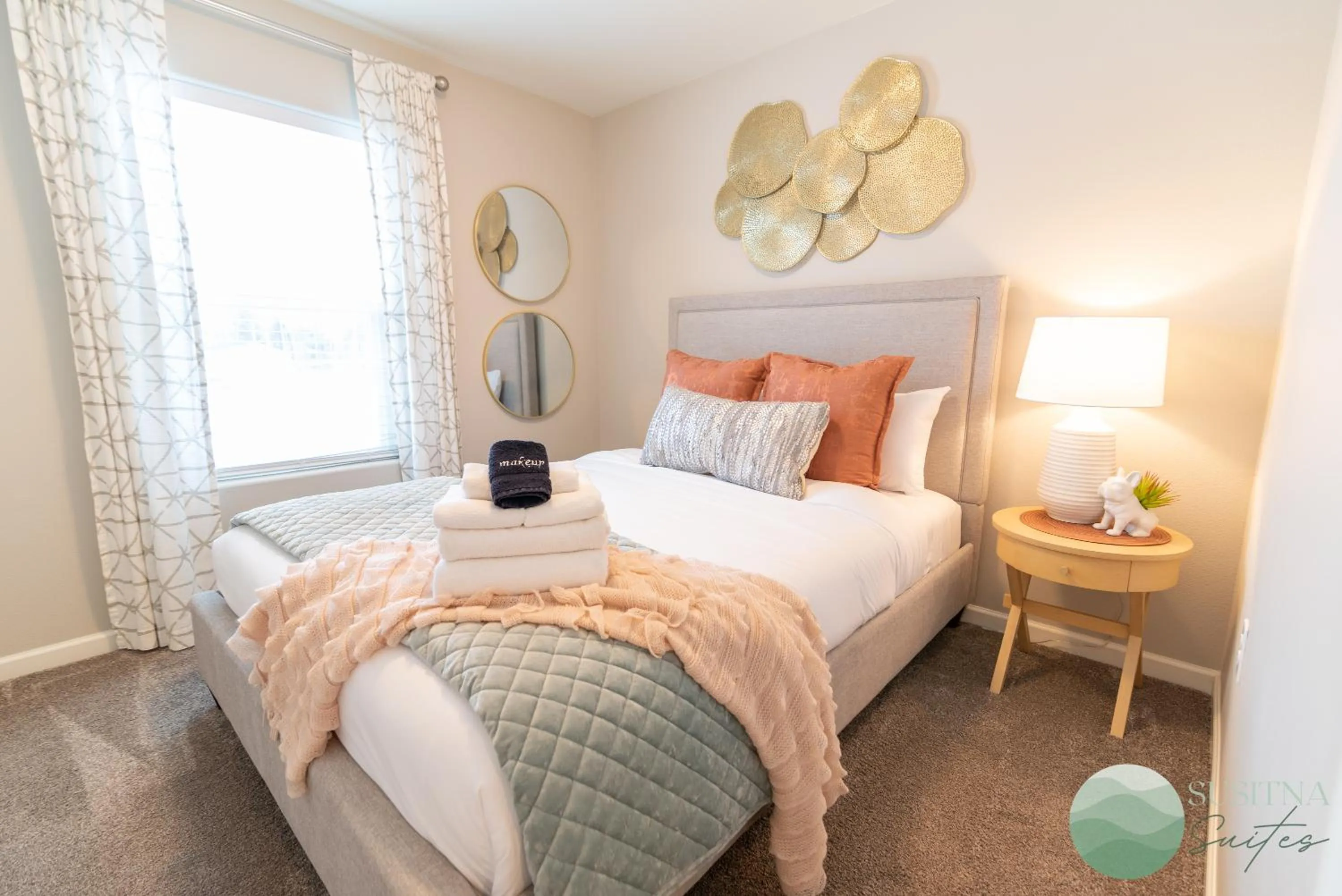 Bed in Susitna Suites