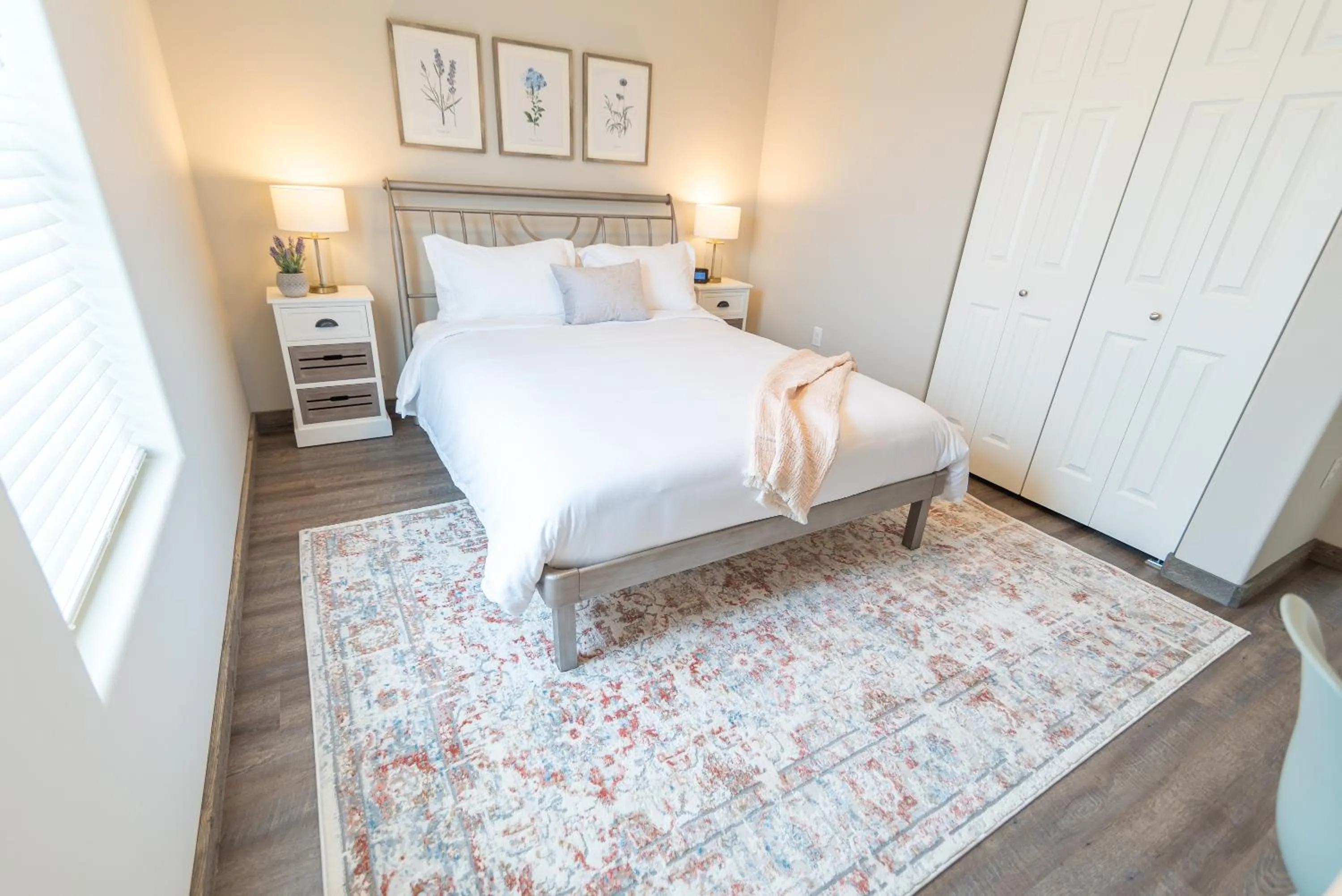 Bed in Susitna Suites