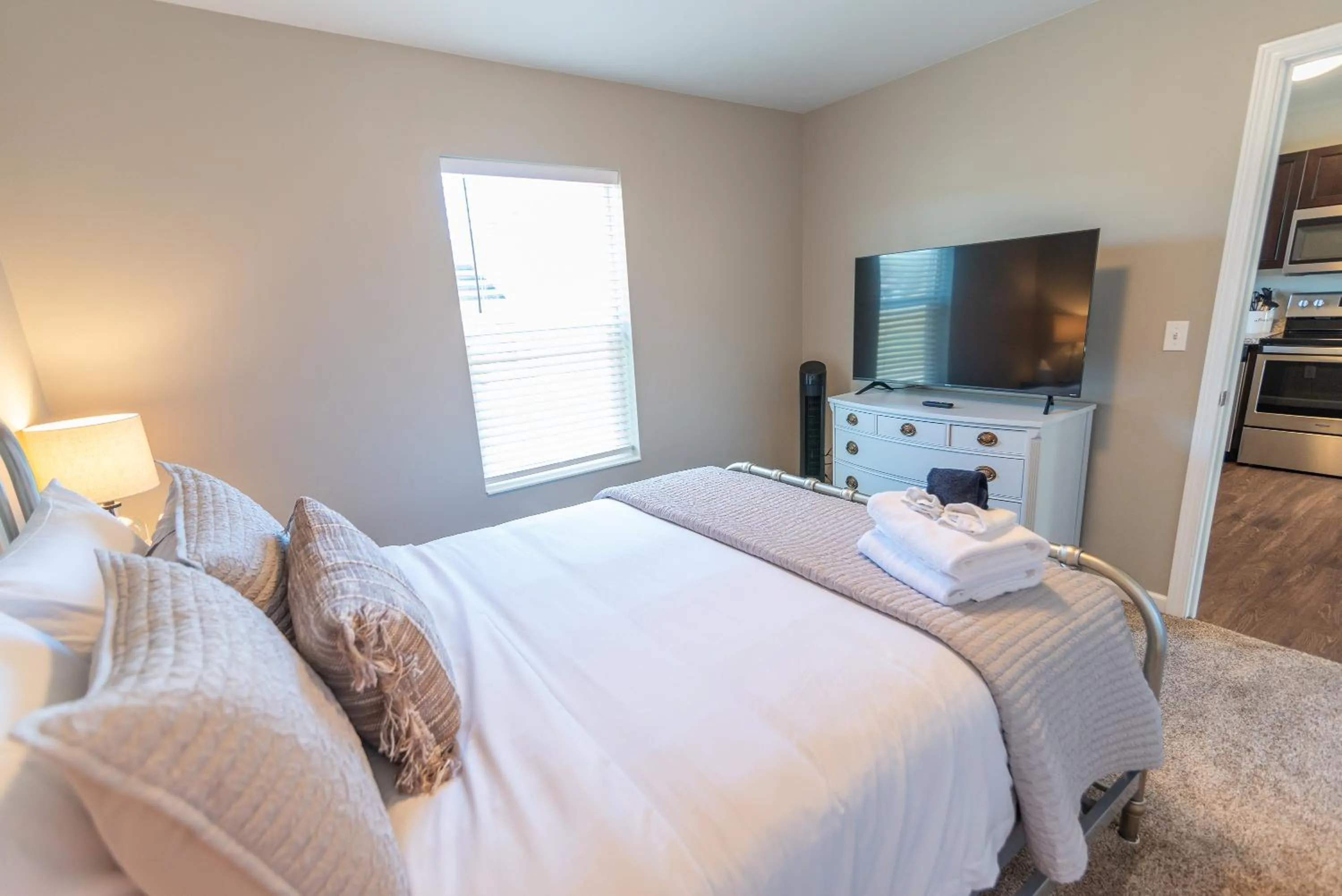 Bed in Susitna Suites