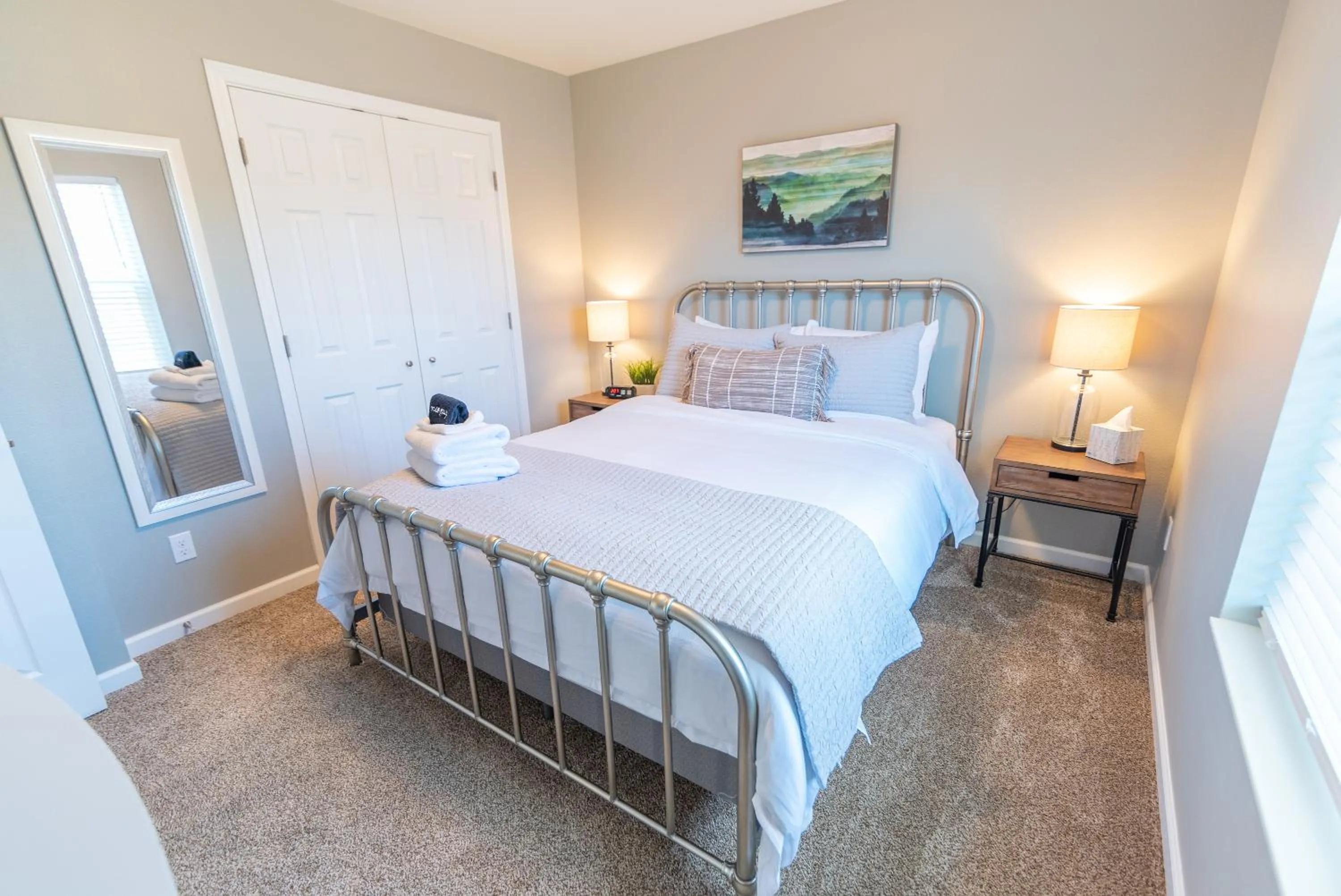 Bed in Susitna Suites