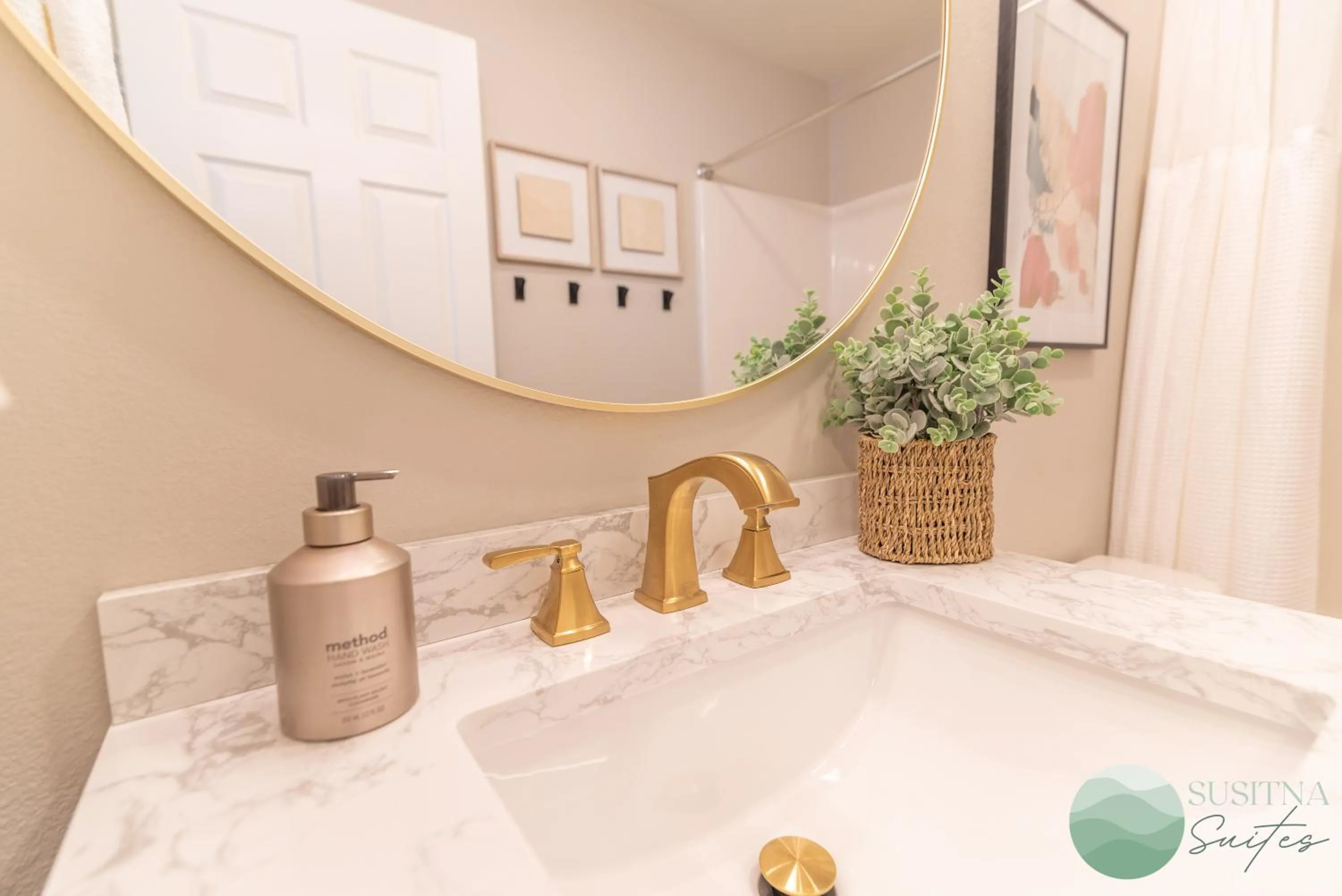 Bathroom in Susitna Suites