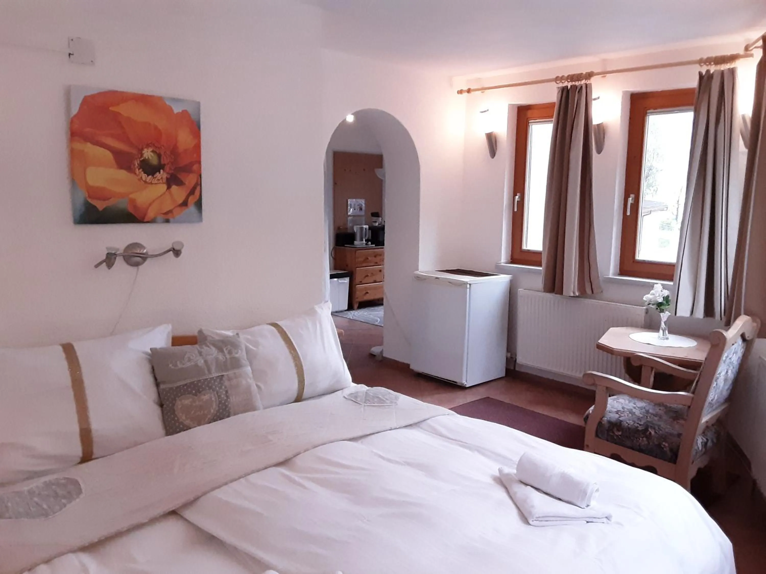 Bed in Apartment House Seerose self check-in