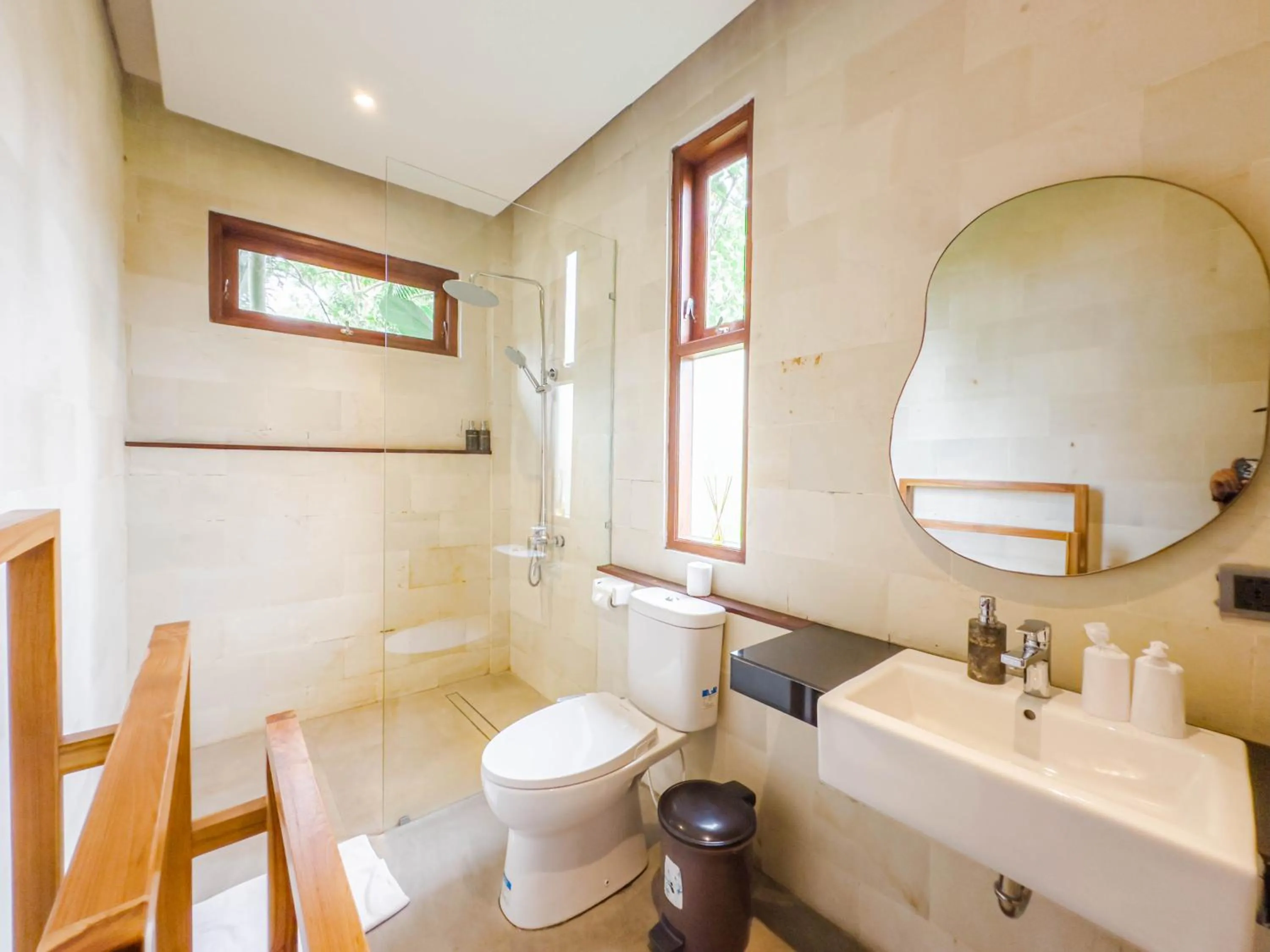 Bathroom in Ubud Shanti Rice Field House By Supala