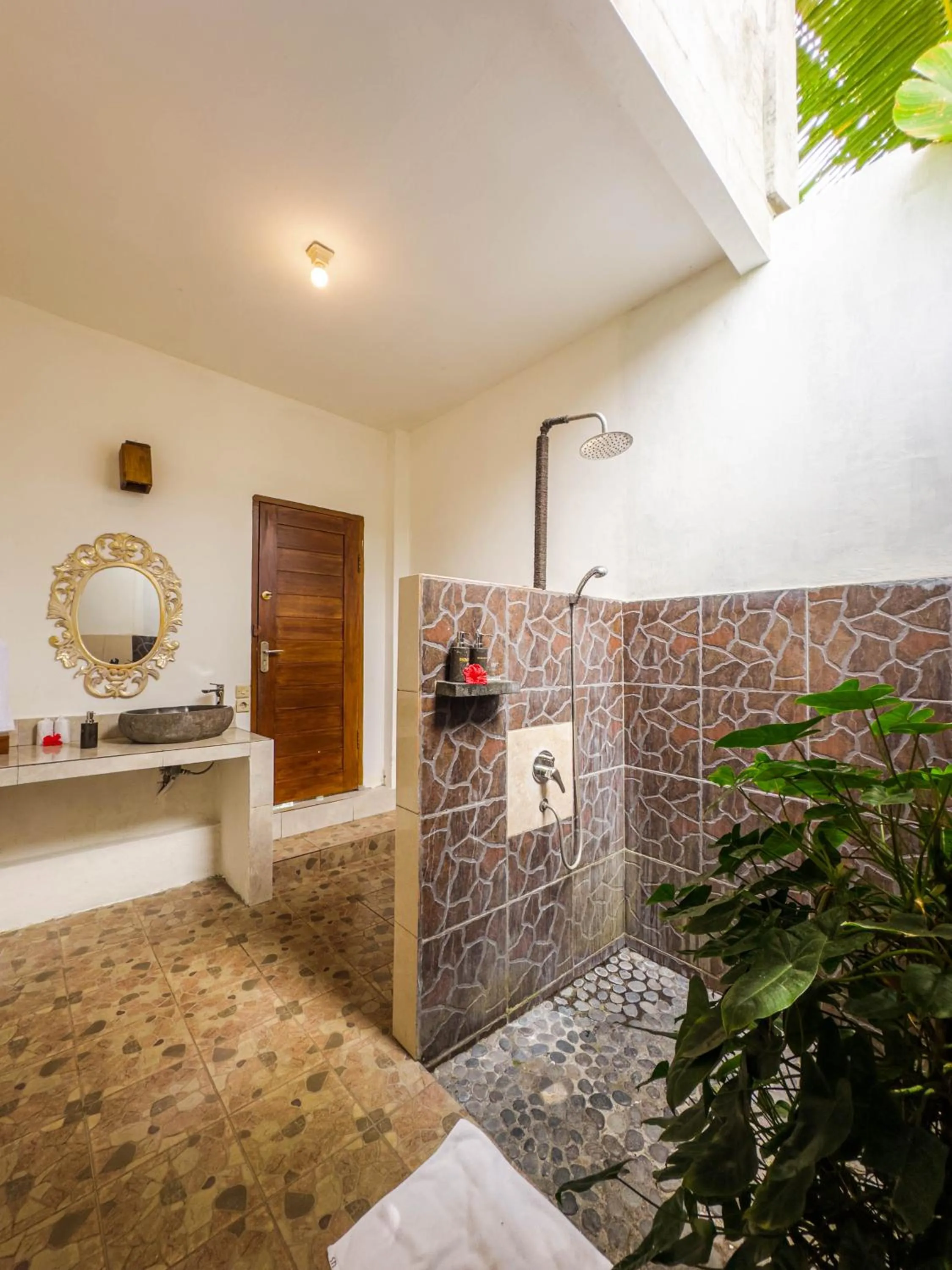 Bathroom in Ubud Shanti Rice Field House By Supala
