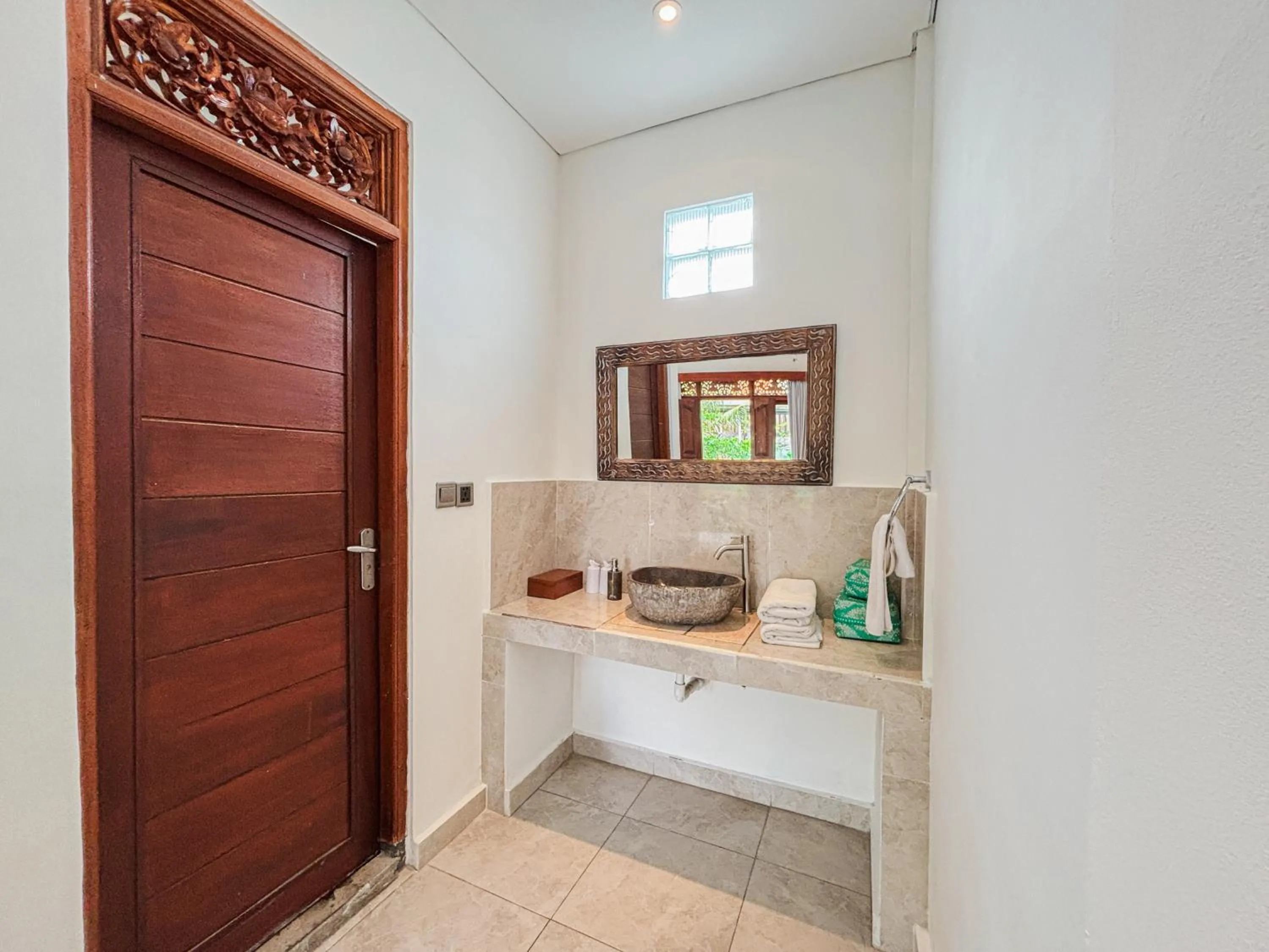 Bathroom in Ubud Shanti Rice Field House By Supala