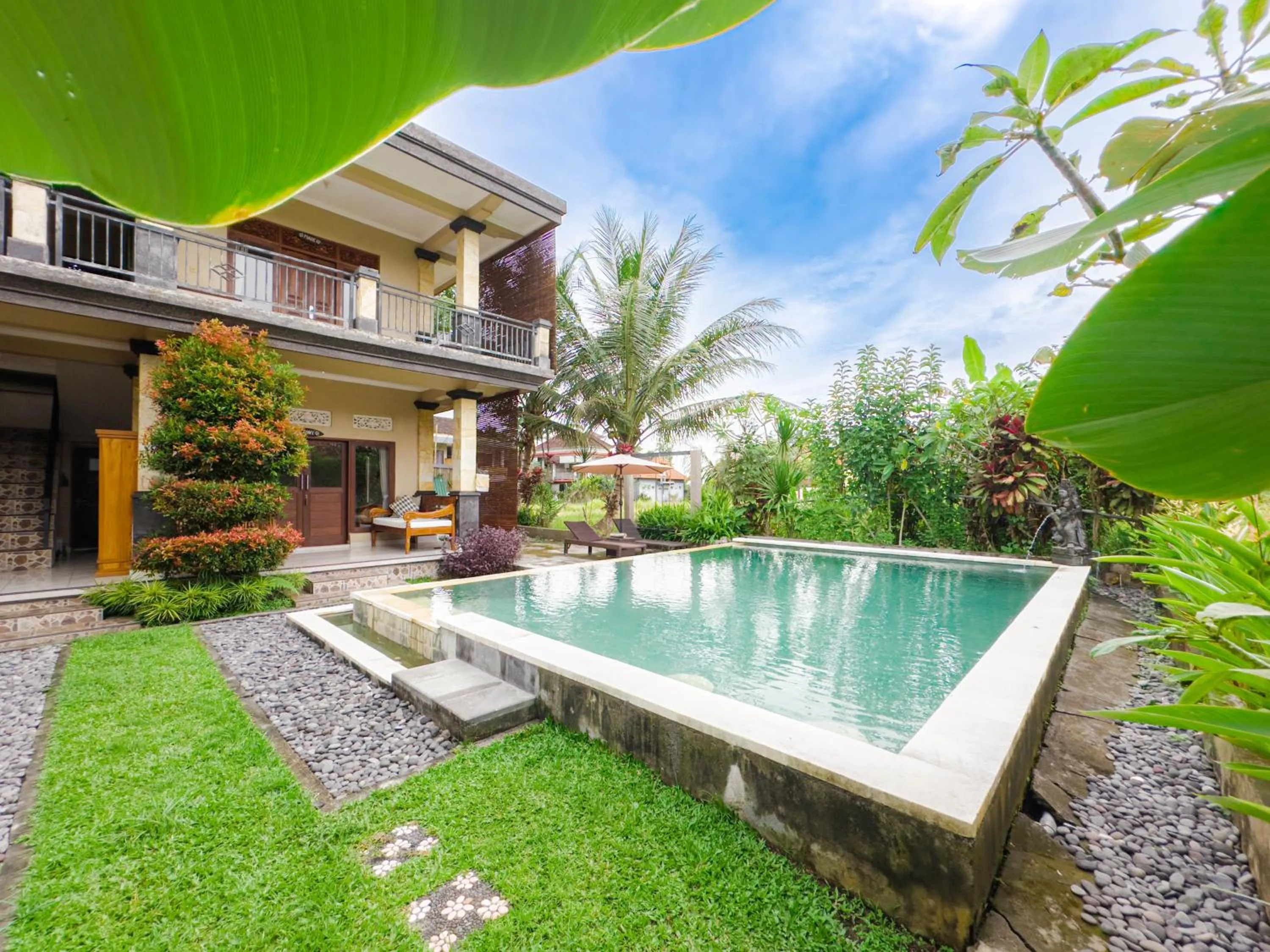 Swimming pool in Ubud Shanti Rice Field House By Supala