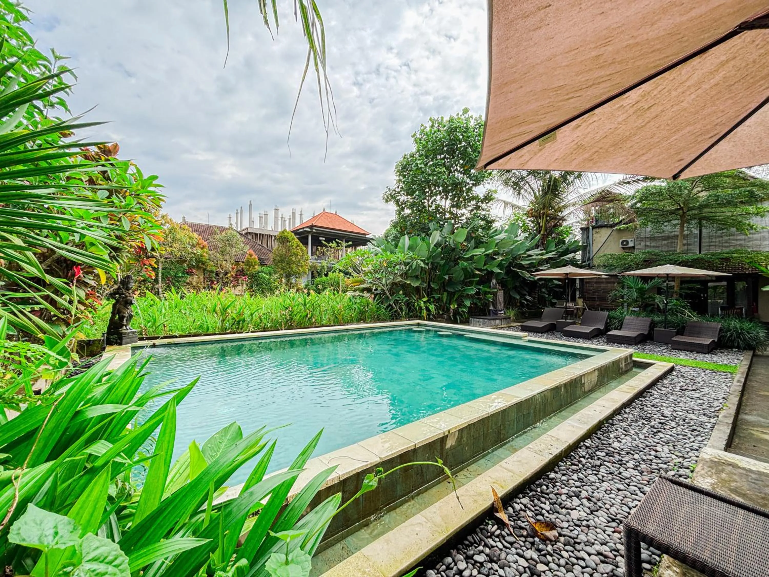 Swimming pool in Ubud Shanti Rice Field House By Supala