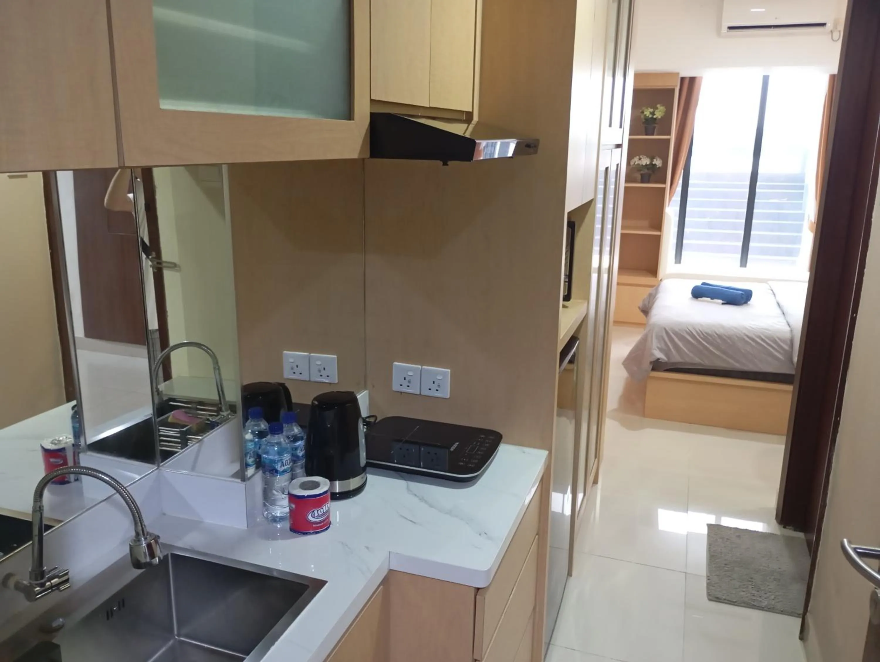 Kitchen or kitchenette in SleepRest @ Pollux Habibie