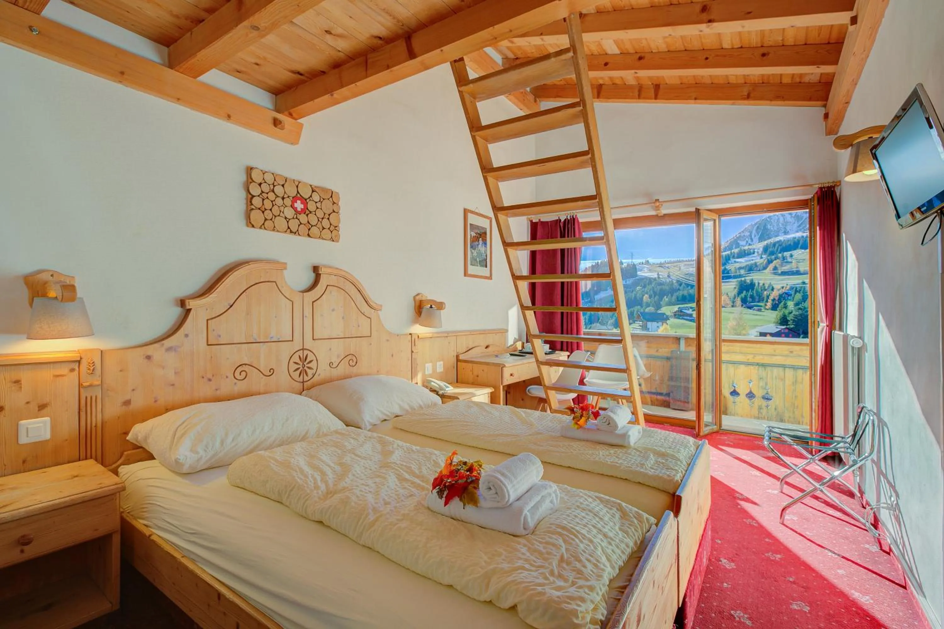 Bed in Hotel Relais Alpin