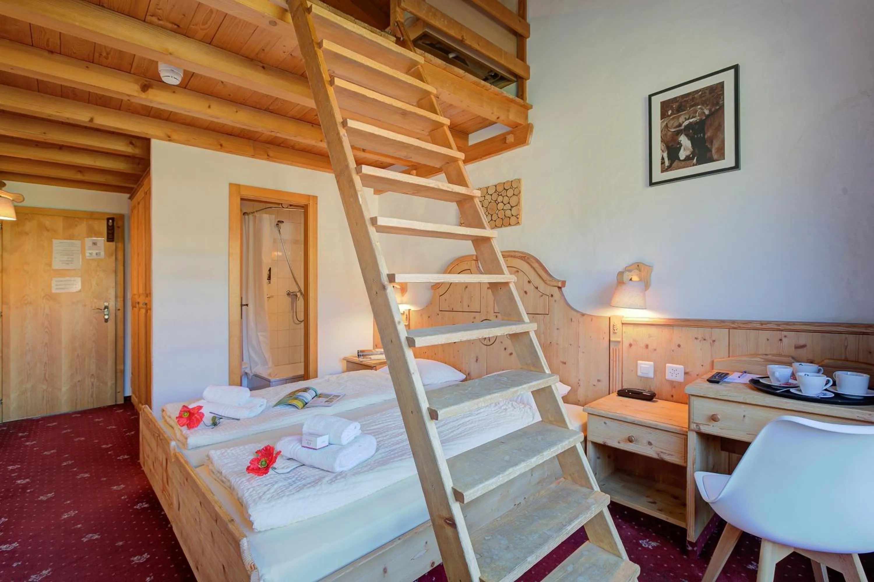 Bed in Hotel Relais Alpin