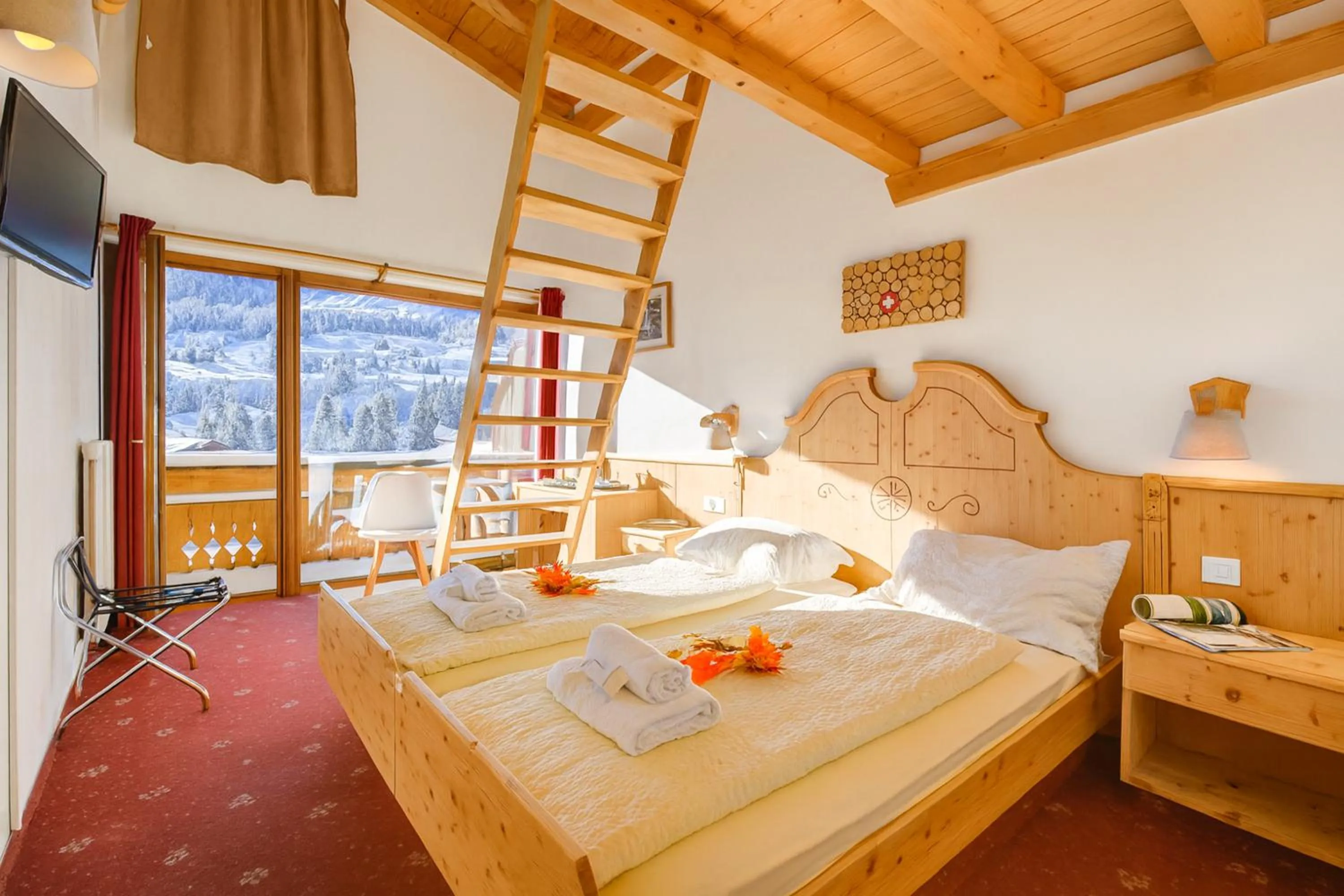 Bed in Hotel Relais Alpin