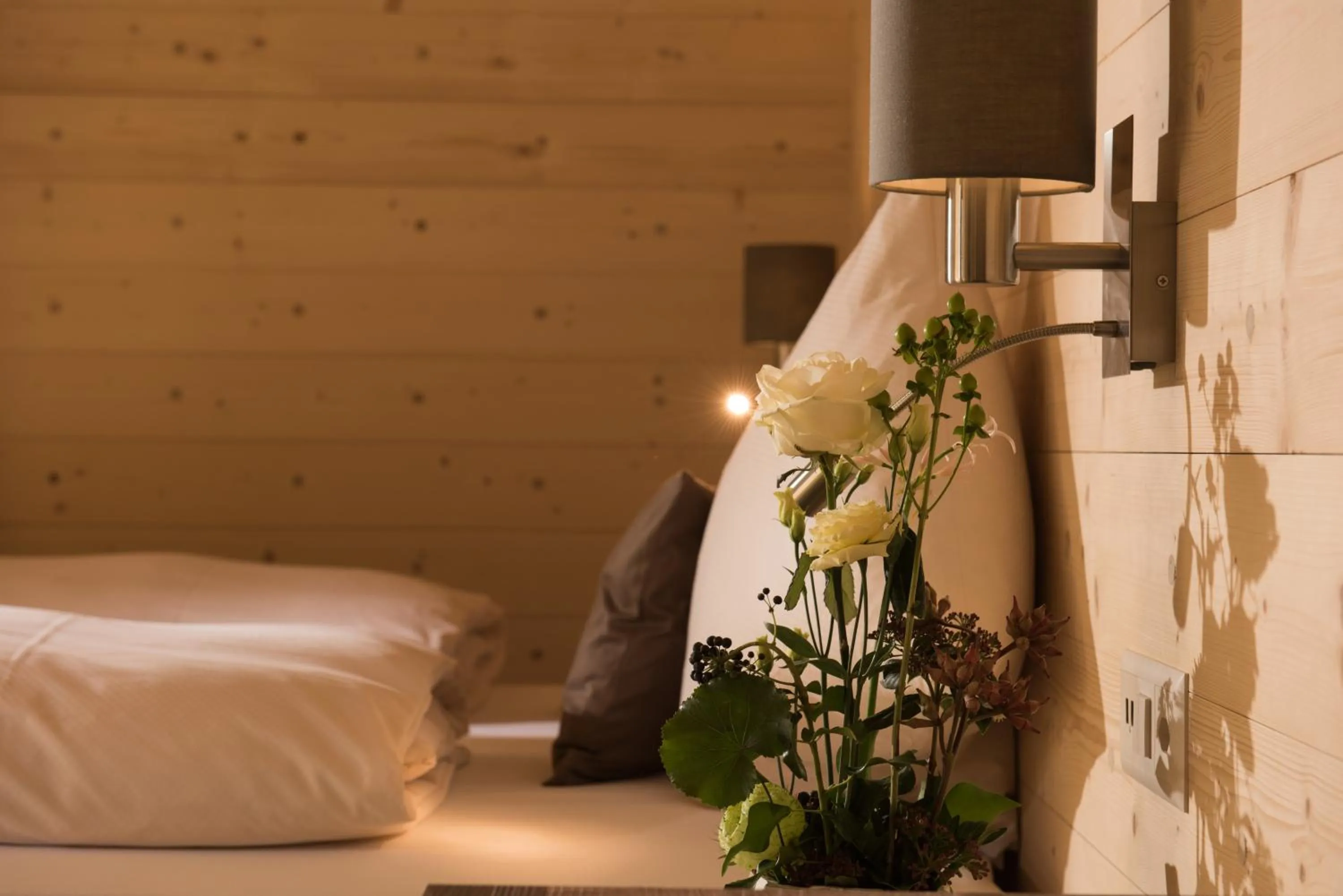 Bed in Hotel Silberhorn