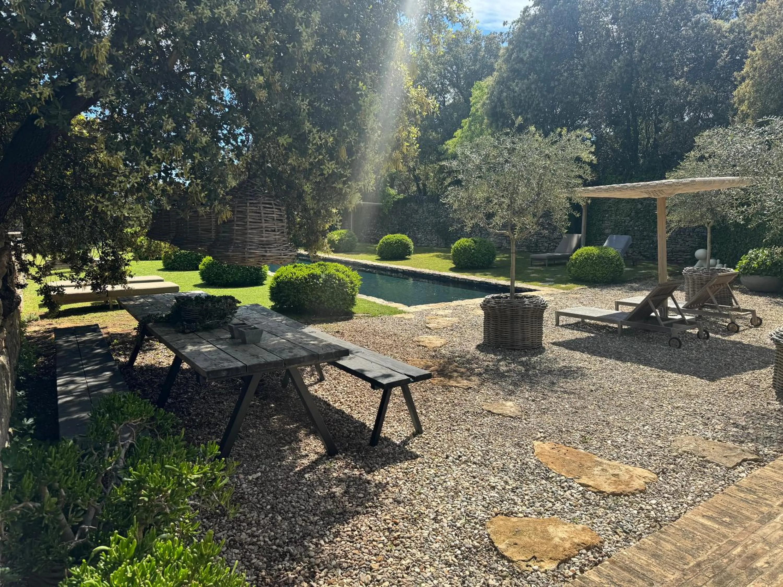 Garden in Le Mas de Béthel