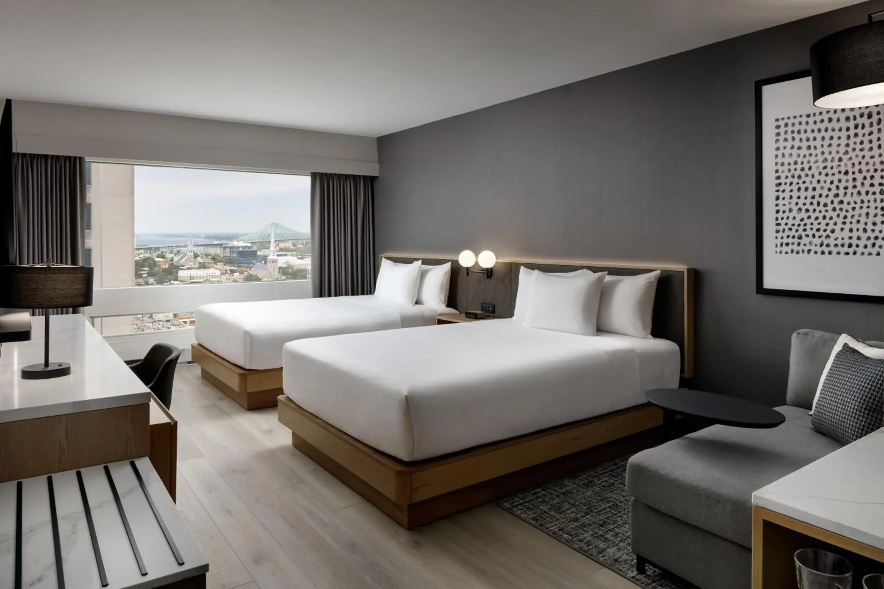 Queen Room with Two Queen Beds - High Floor in Hyatt Place Montreal - Downtown Queen Room with Two Queen Beds - High Floor in Hyatt Place Montreal - Downtown