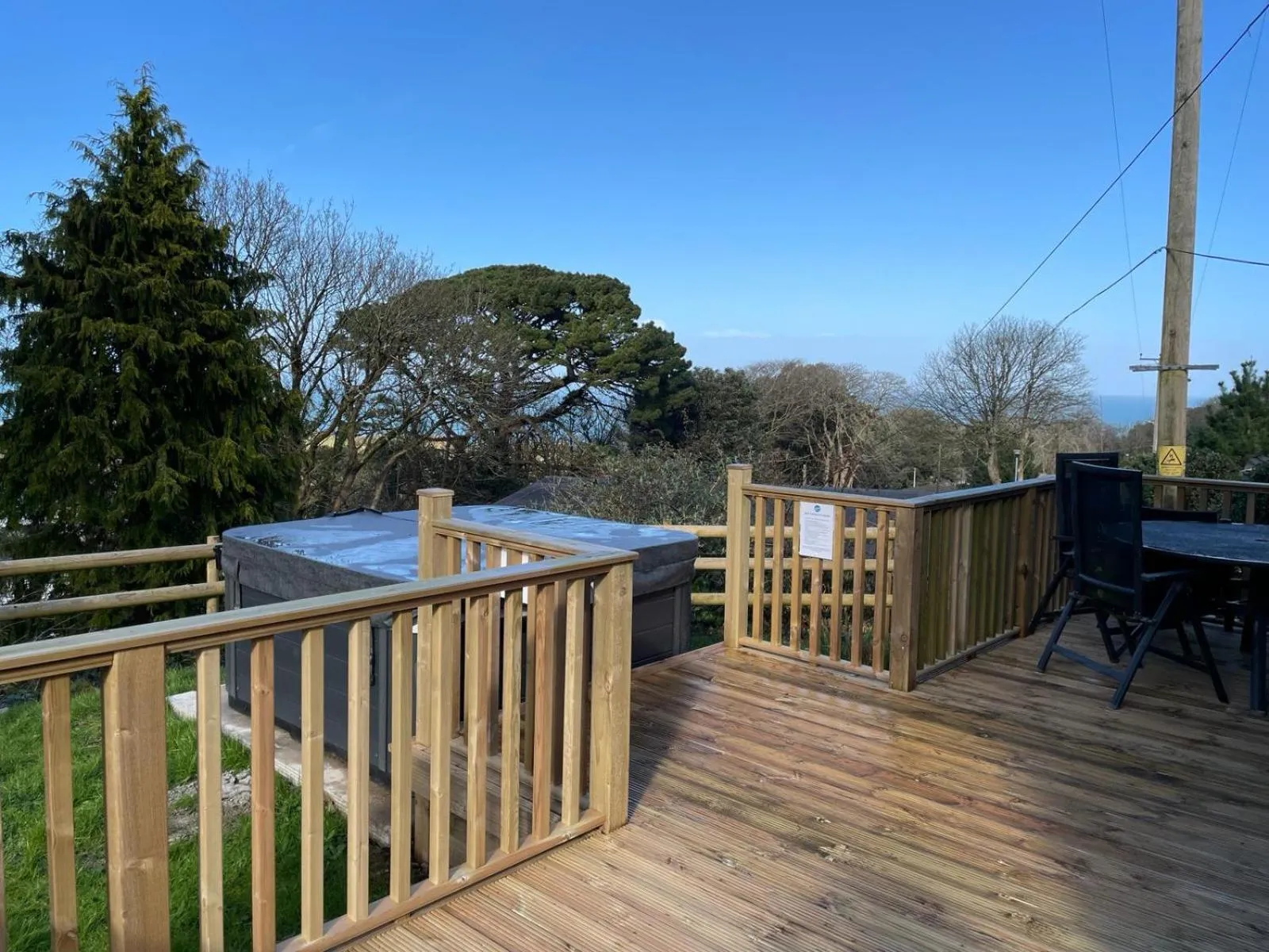 Patio in Watermouth Lodges