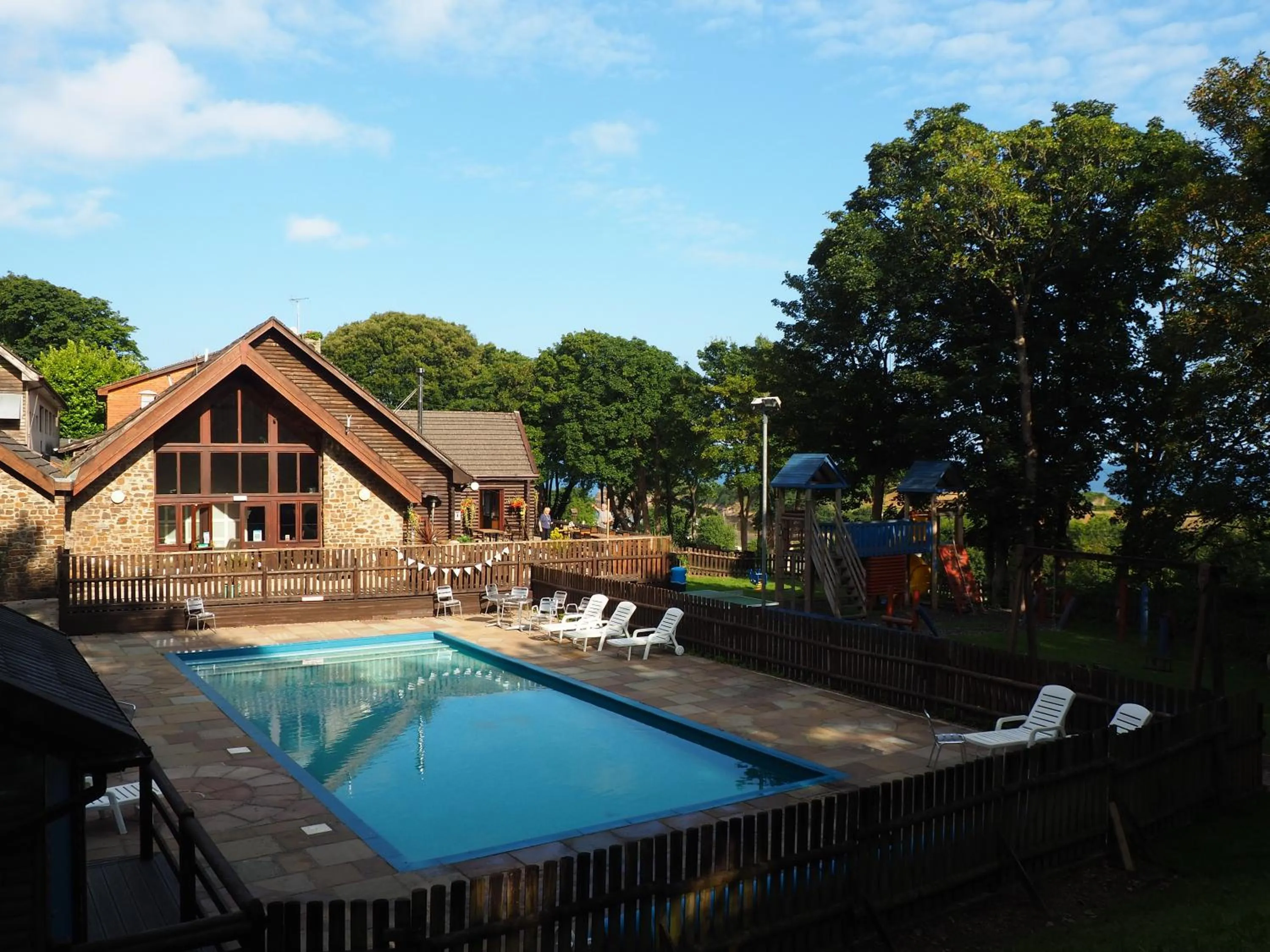 View (from property/room), Swimming Pool in Watermouth Lodges