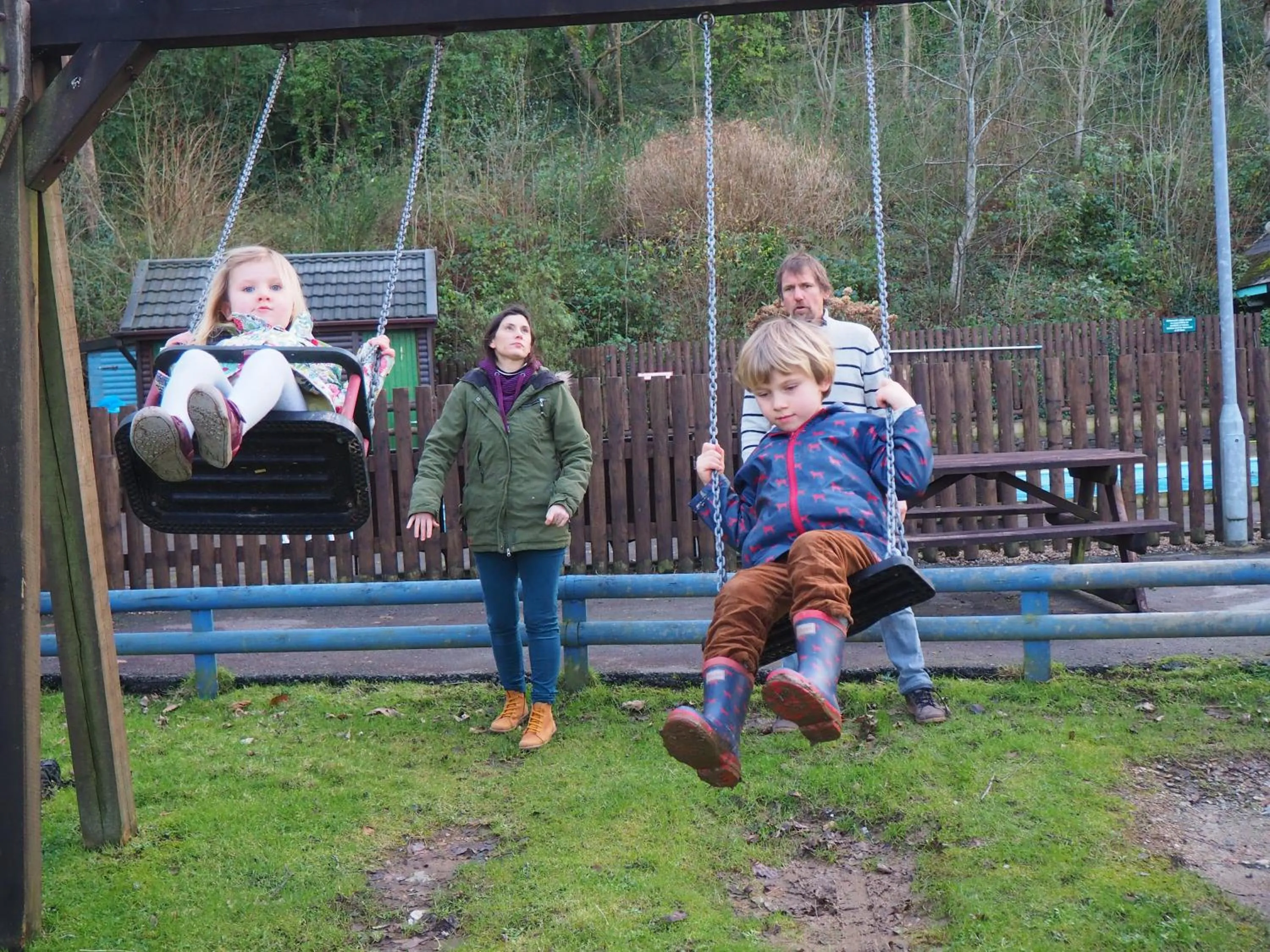 Children play ground, Family in Watermouth Lodges