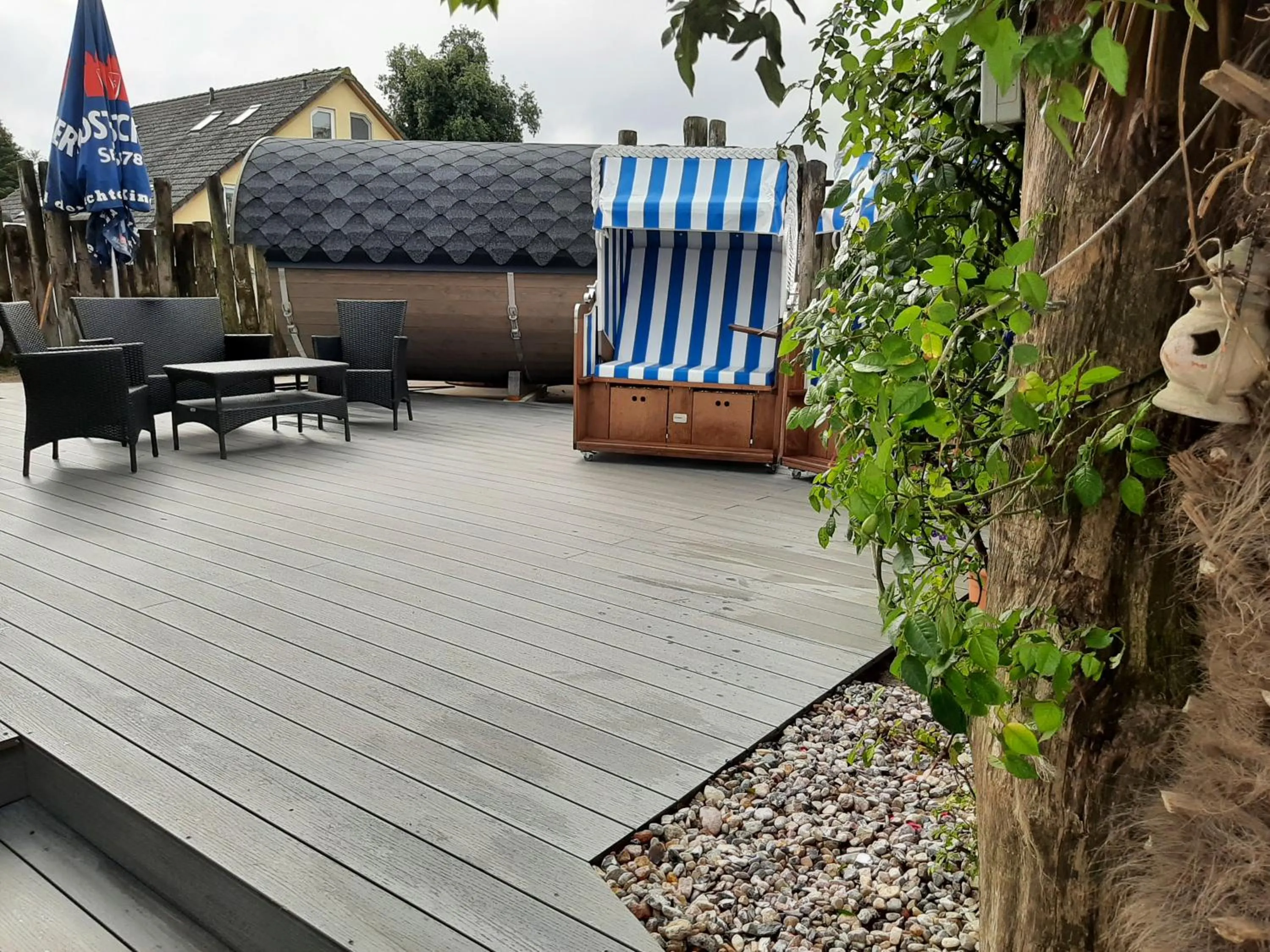 Sauna in Landhotel Ostseetraum & Fewo