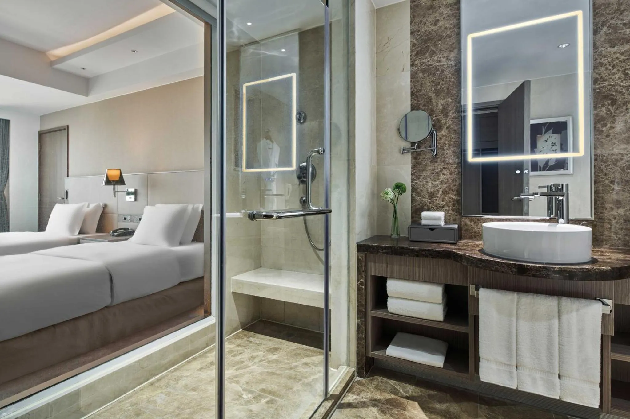 Photo of the whole room, Bed in Crowne Plaza Beijing International Airport by IHG