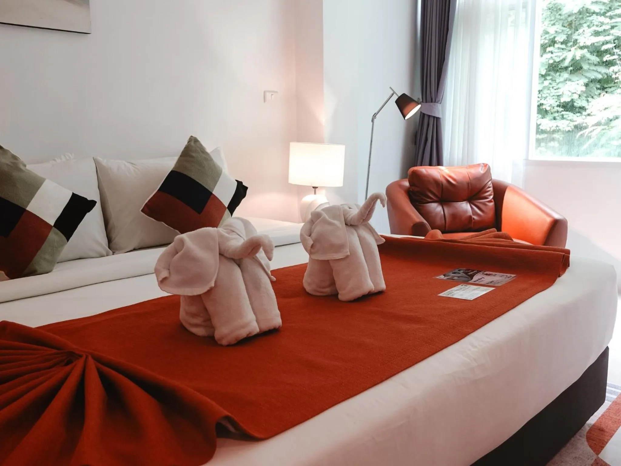 Bed in Hilltop Wellness Resort