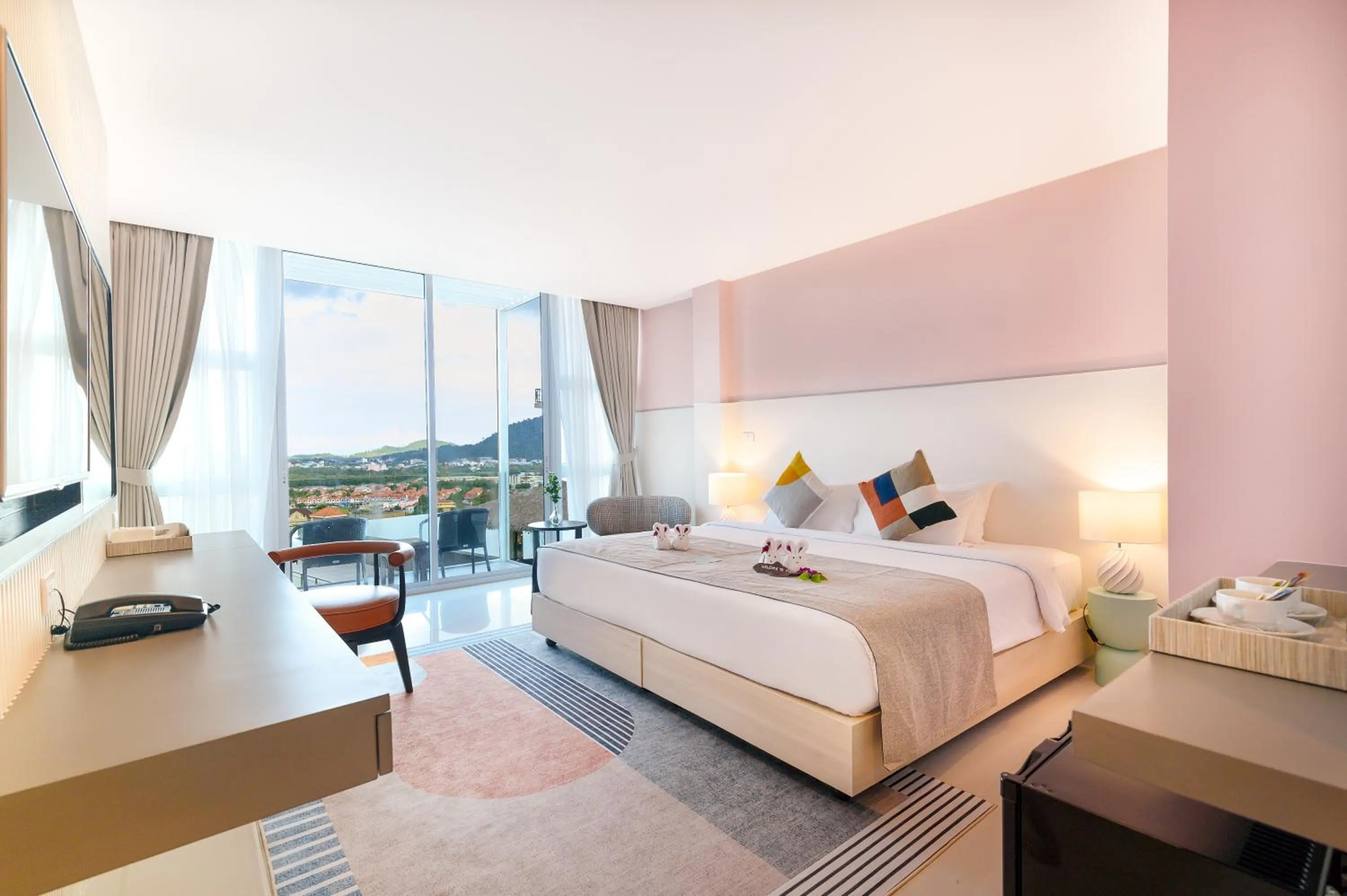 Bed in Hilltop Wellness Resort