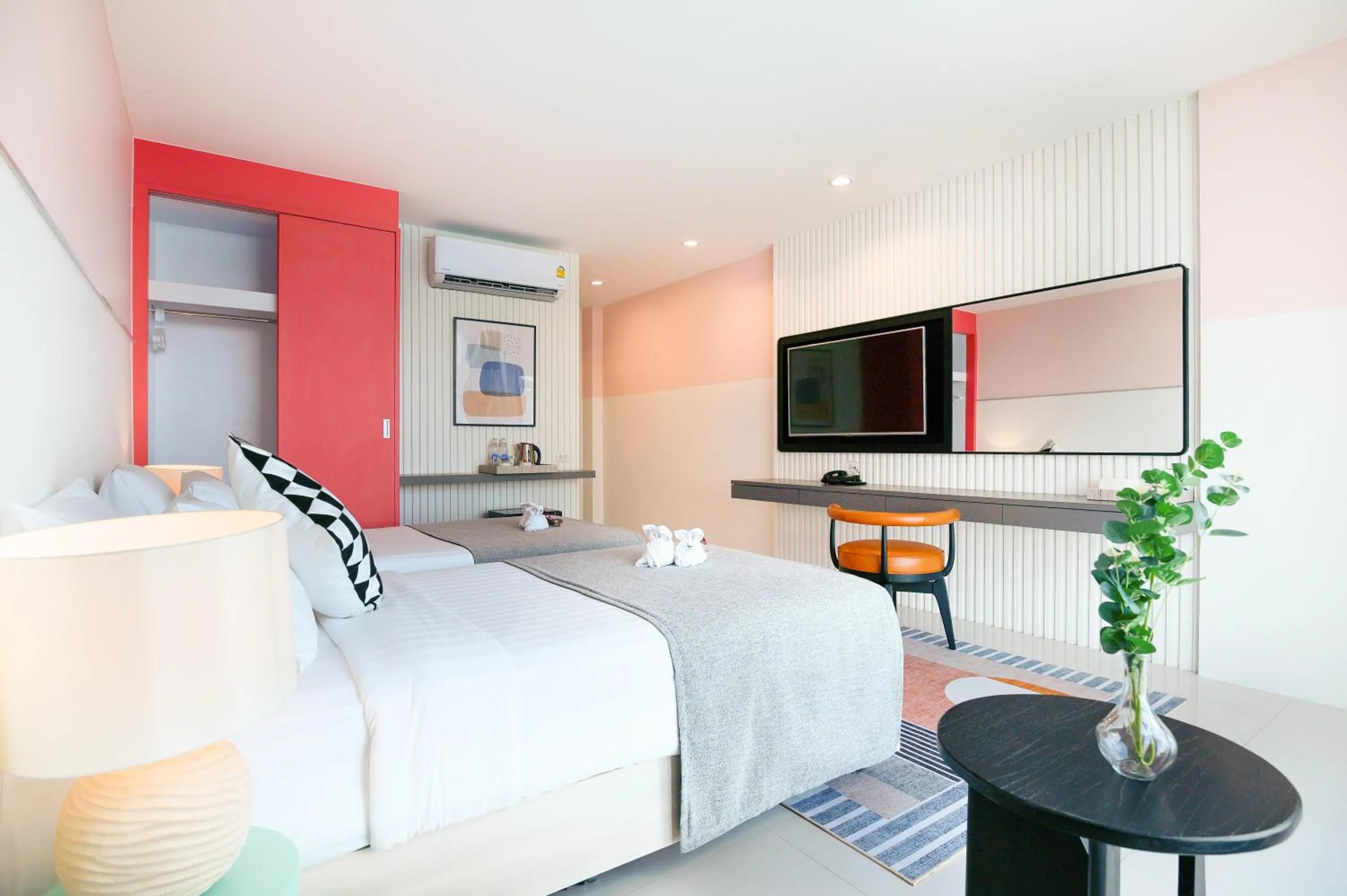 Bed in Hilltop Wellness Resort