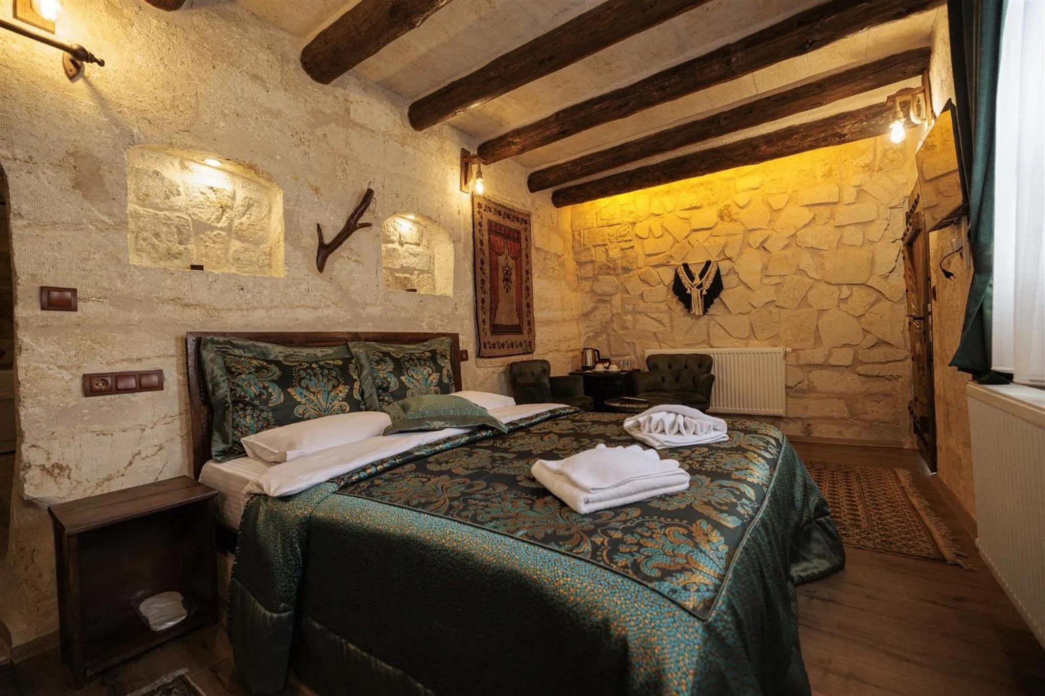 Bed in Shadow Cave House