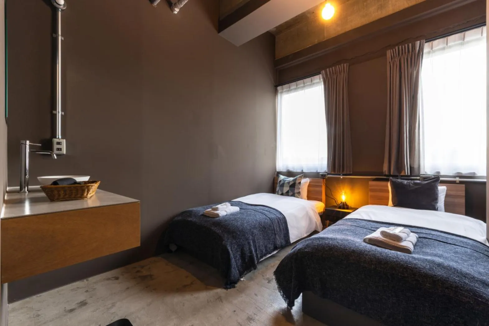 Photo of the whole room, Bed in UNPLAN Fukuoka