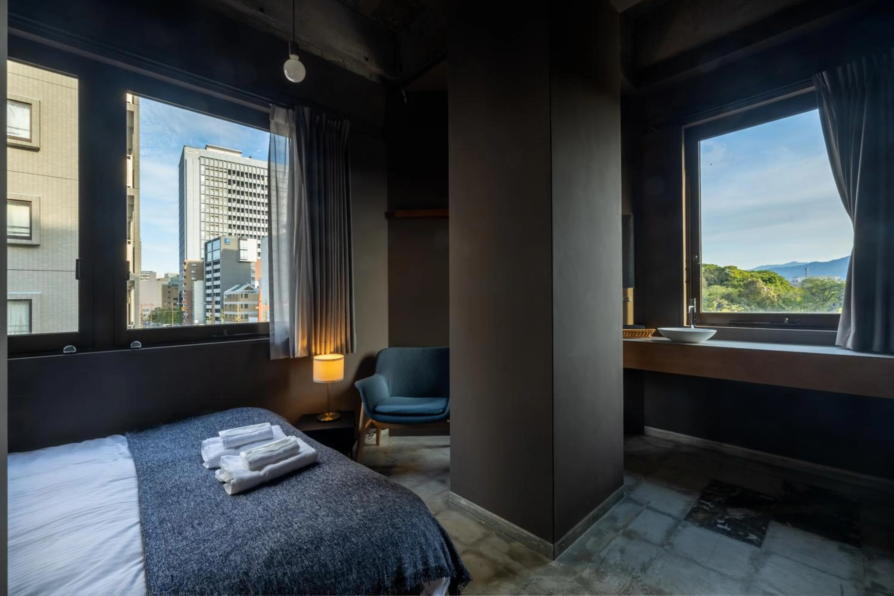 Bed in UNPLAN Fukuoka