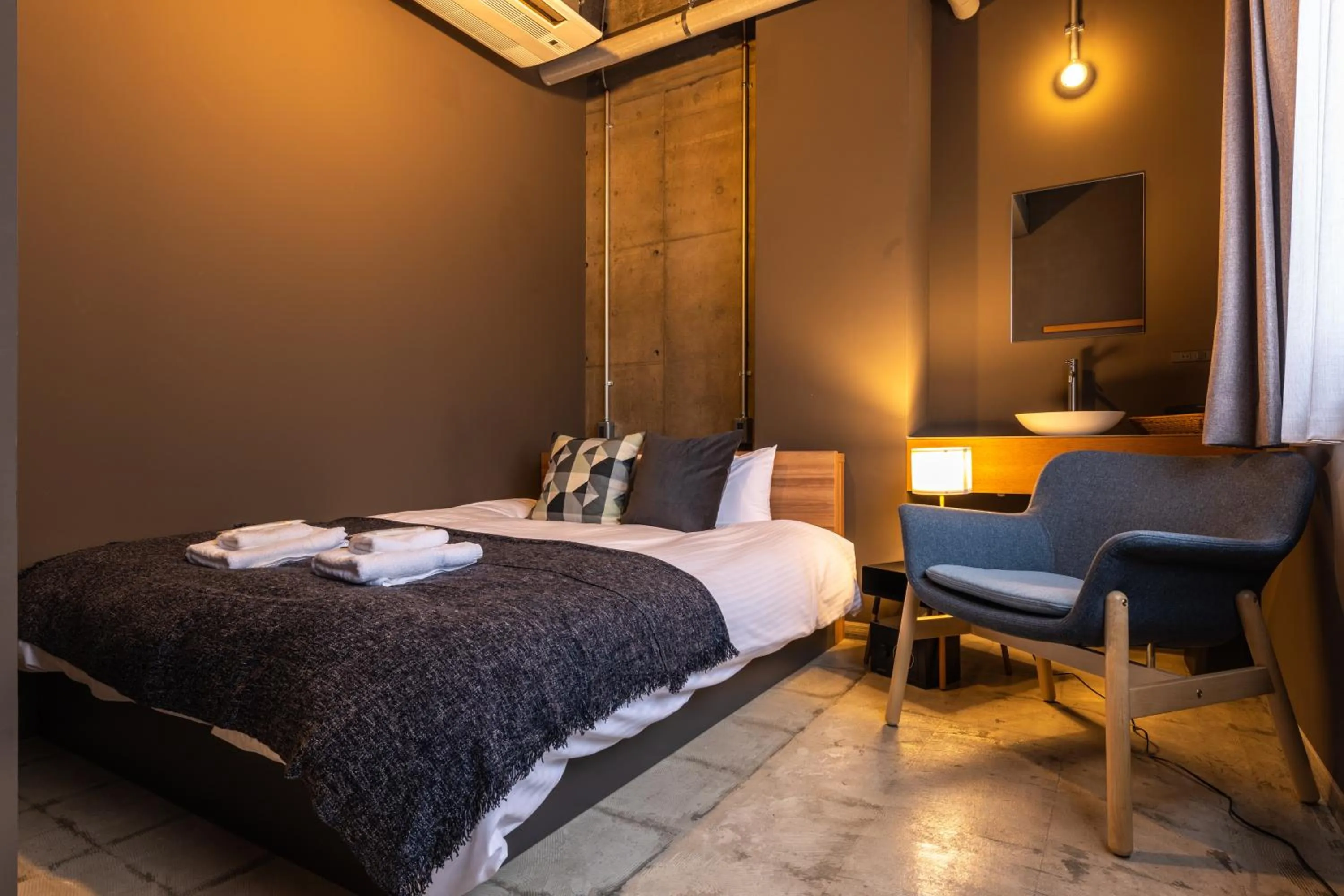 Bed in UNPLAN Fukuoka