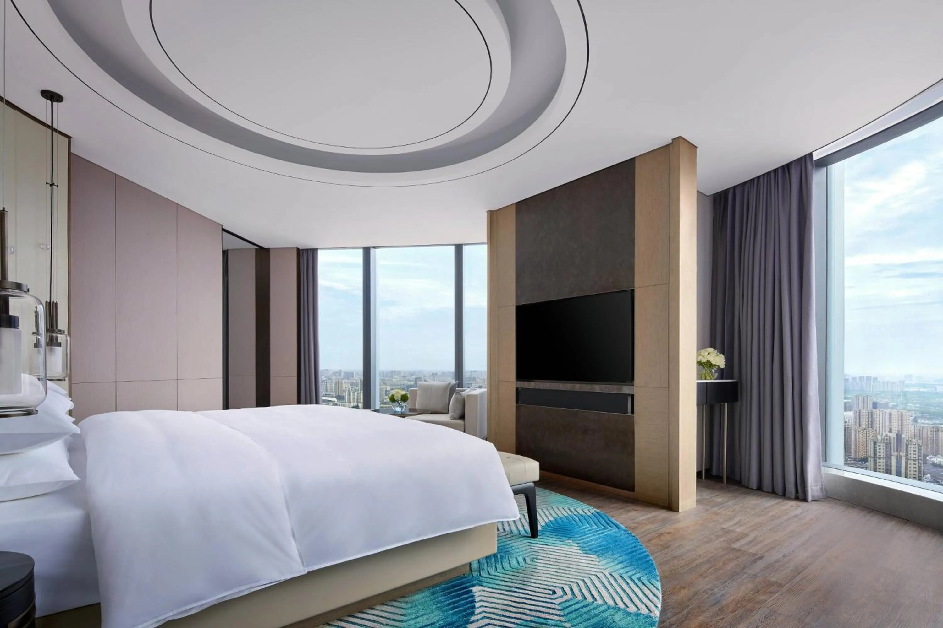 Bedroom, Bed in Yancheng Marriott Hotel