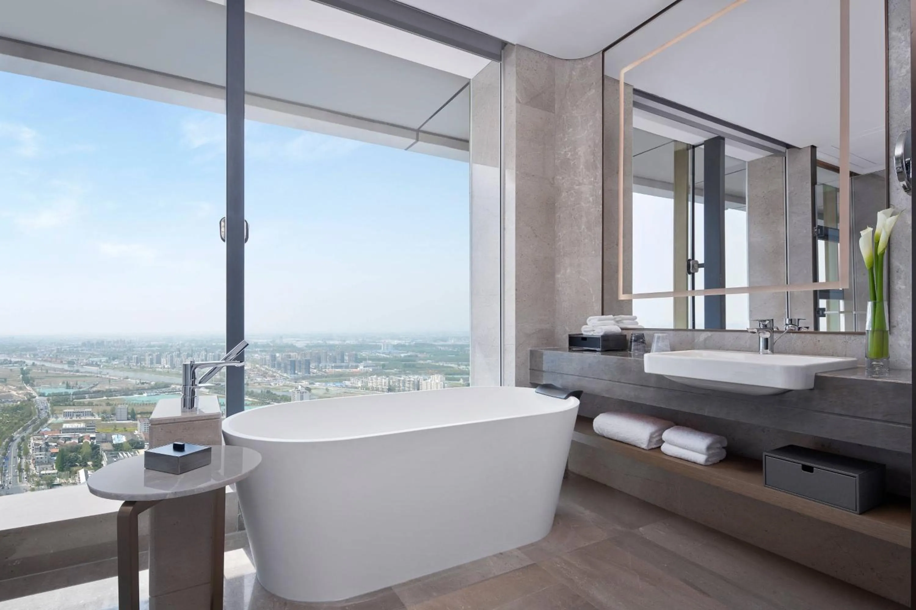 Bathroom in Yancheng Marriott Hotel