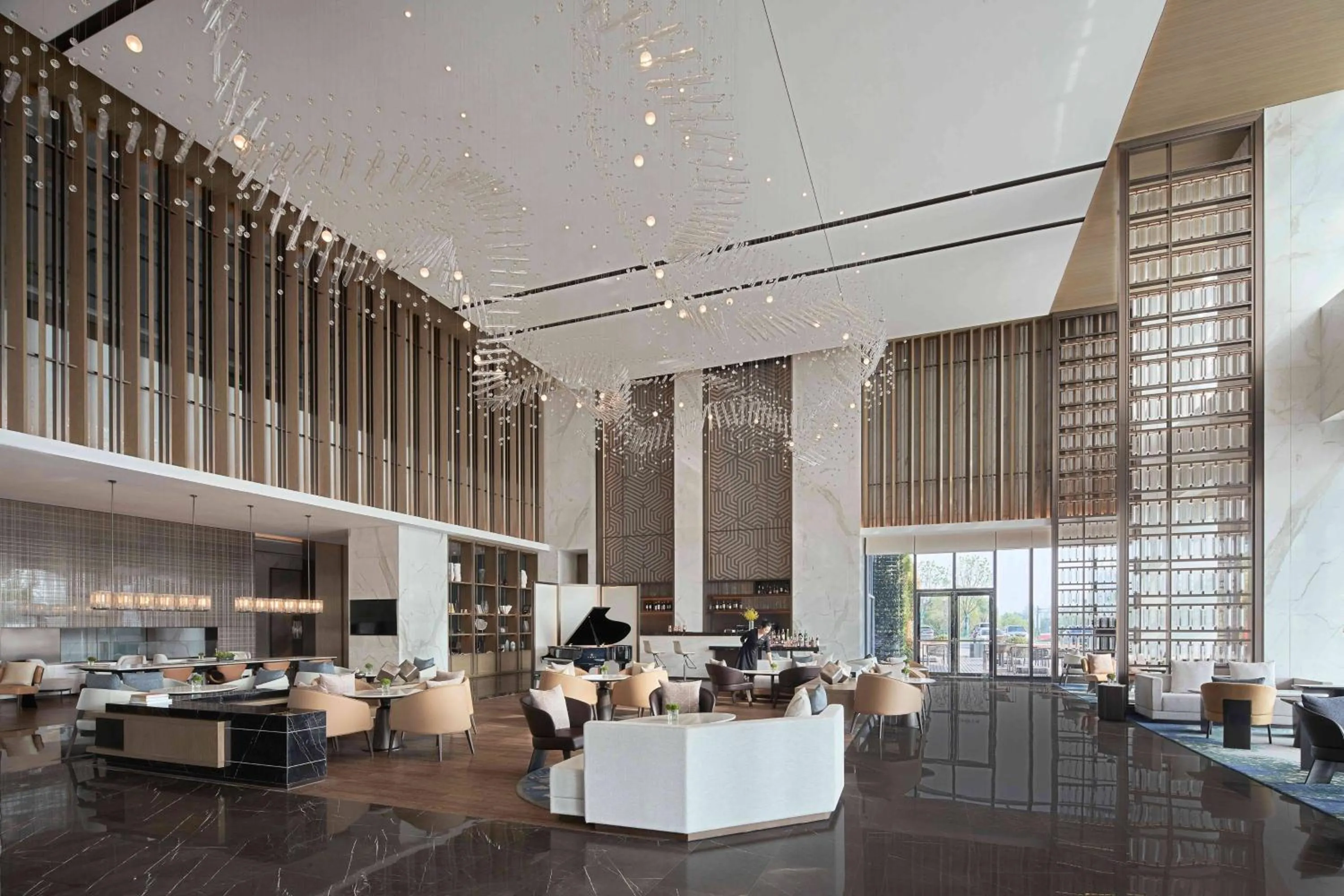 Lounge or bar in Yancheng Marriott Hotel