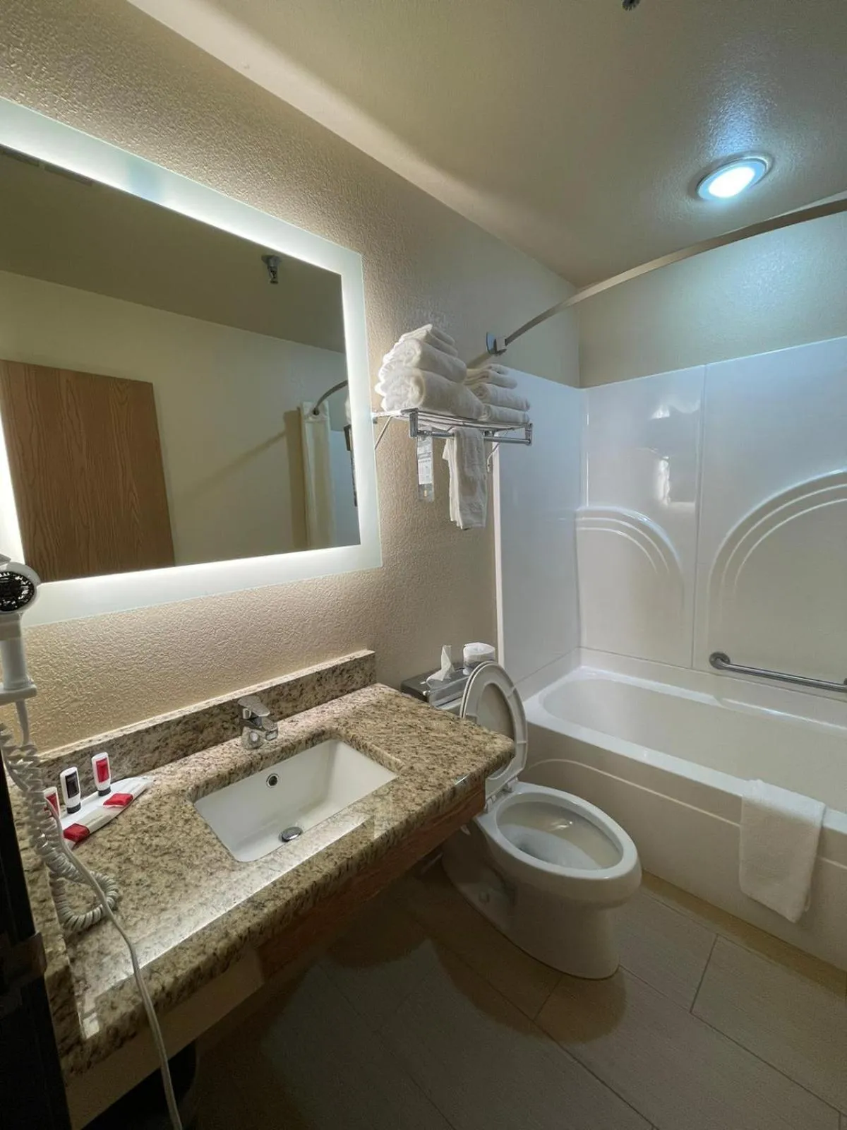 Bathroom in Super 8 by Wyndham Macon