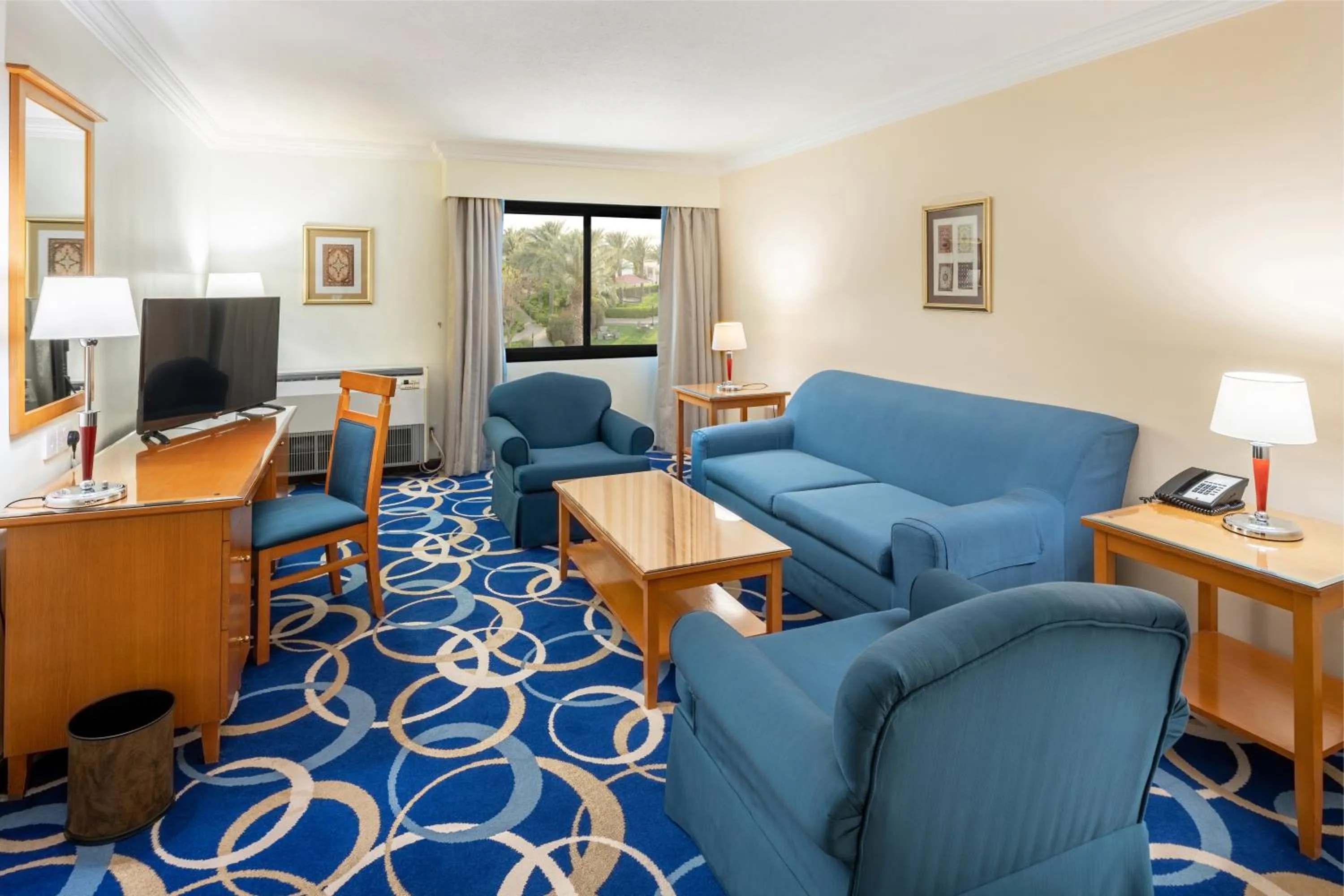 Seating area in Radisson Blu Hotel, Yanbu