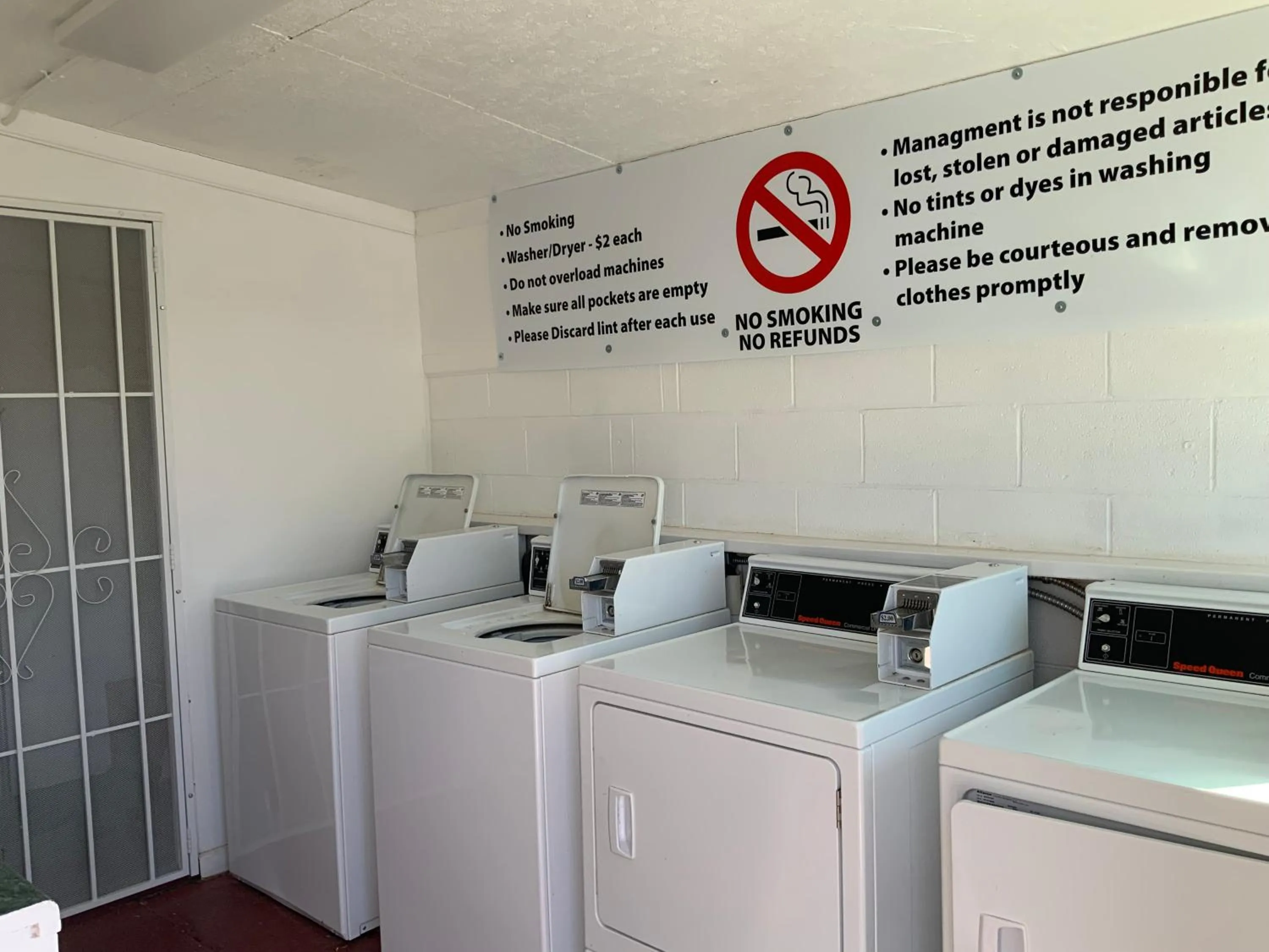 laundry in Value Lodge