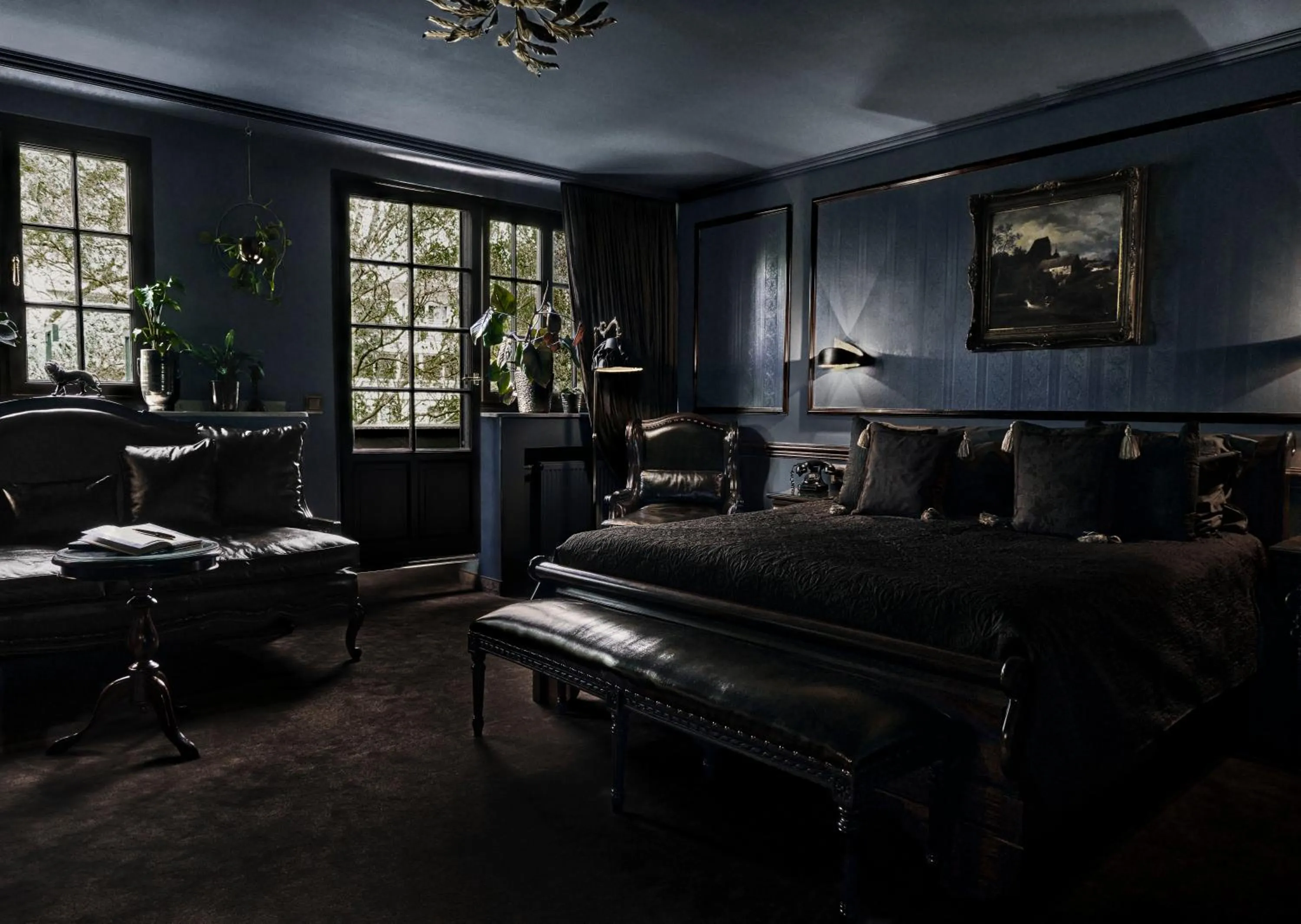 Bed in Hotel Villa Achenbach