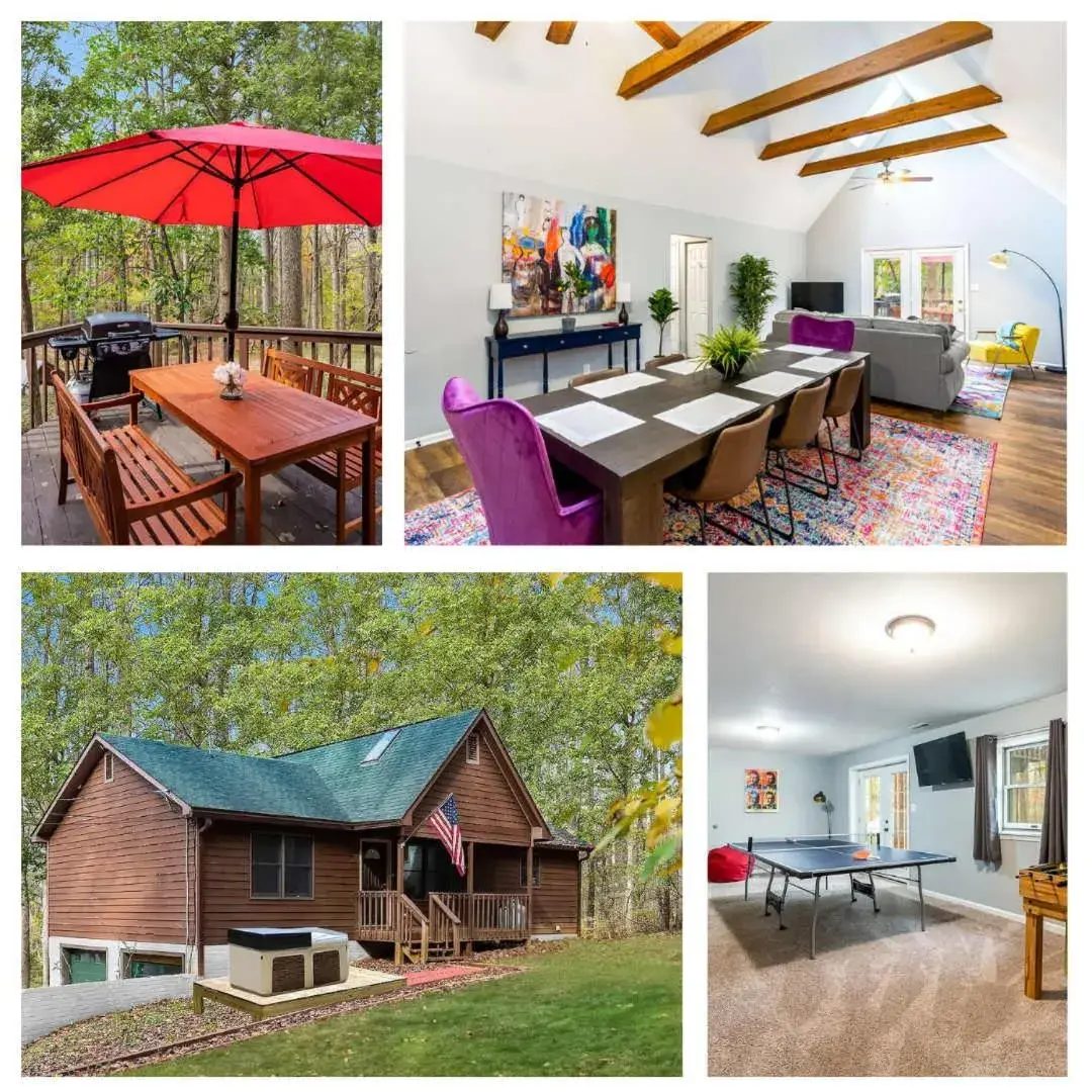 Hot Tub, Deck&Grill, Game Room, WiFi at Cute Cabin Hot Tub, Deck&Grill, Game Room, WiFi at Cute Cabin