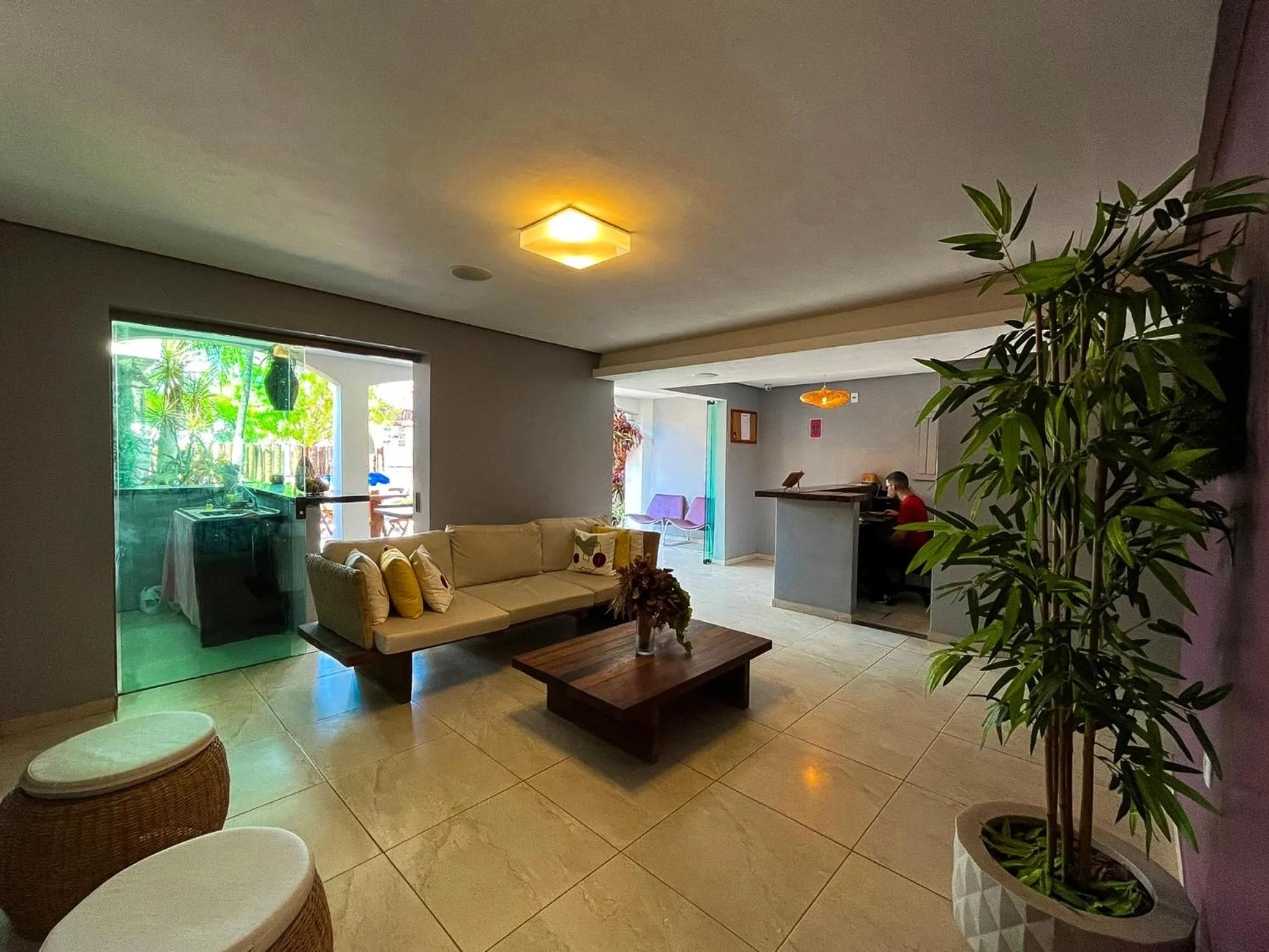 Lobby or reception in Pousada Unaí