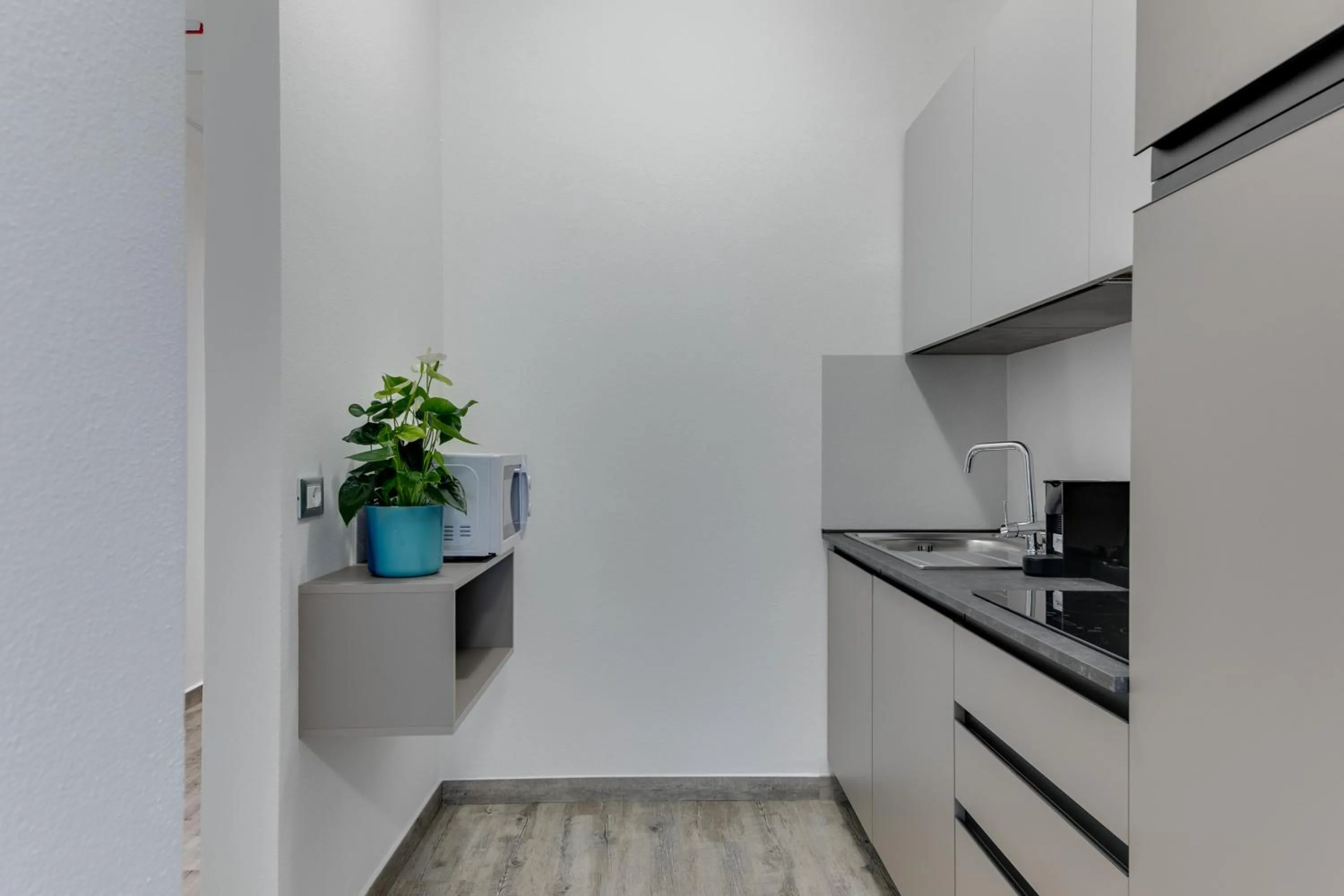 Kitchen or kitchenette in Elegance Suite Apartments - Siroli Collection