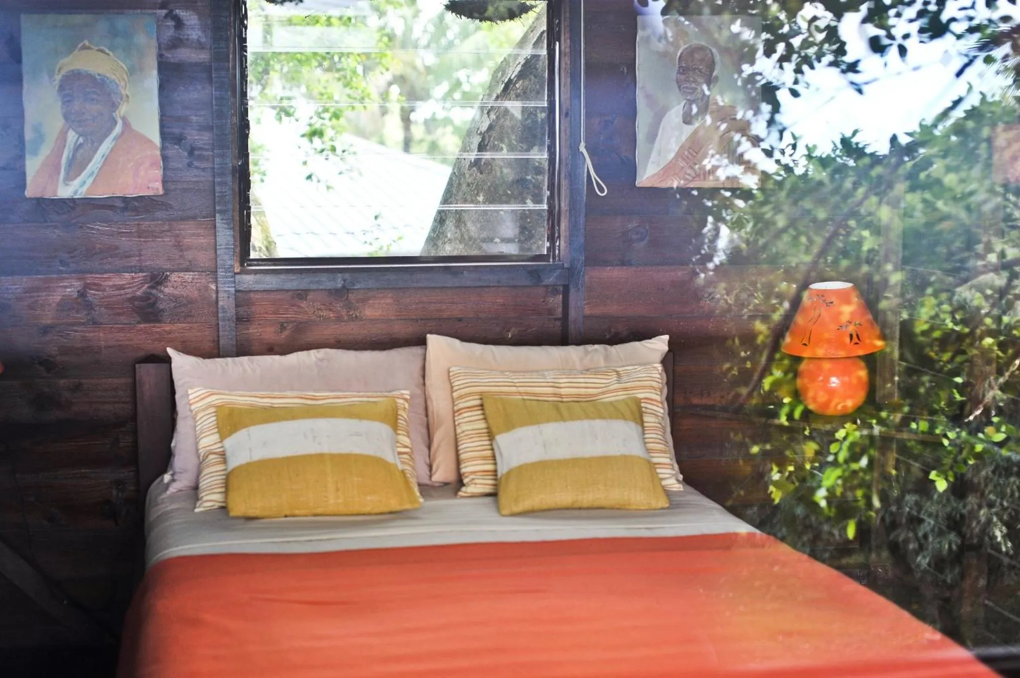 Bed in Tree Lodge Mauritius