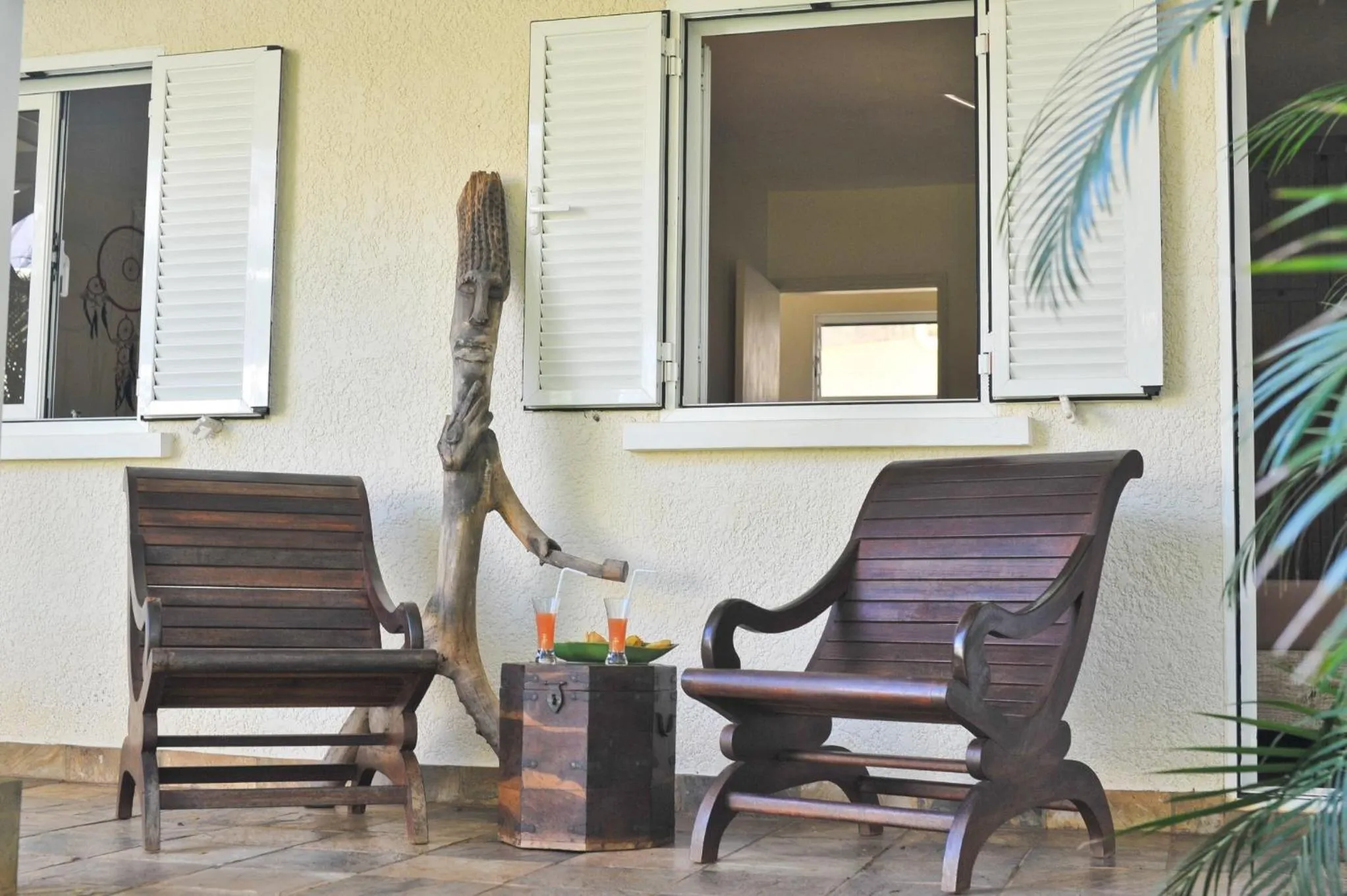 Patio in Tree Lodge Mauritius