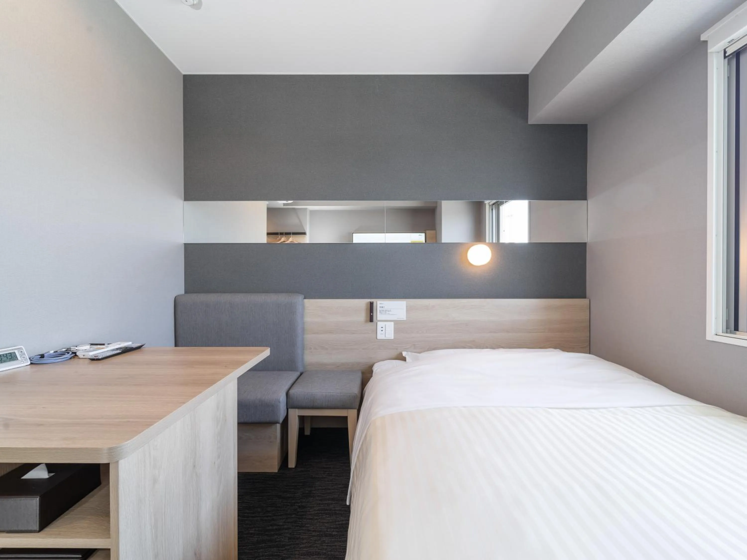 Bed in Super Hotel Nagoya Shinkansenguchi