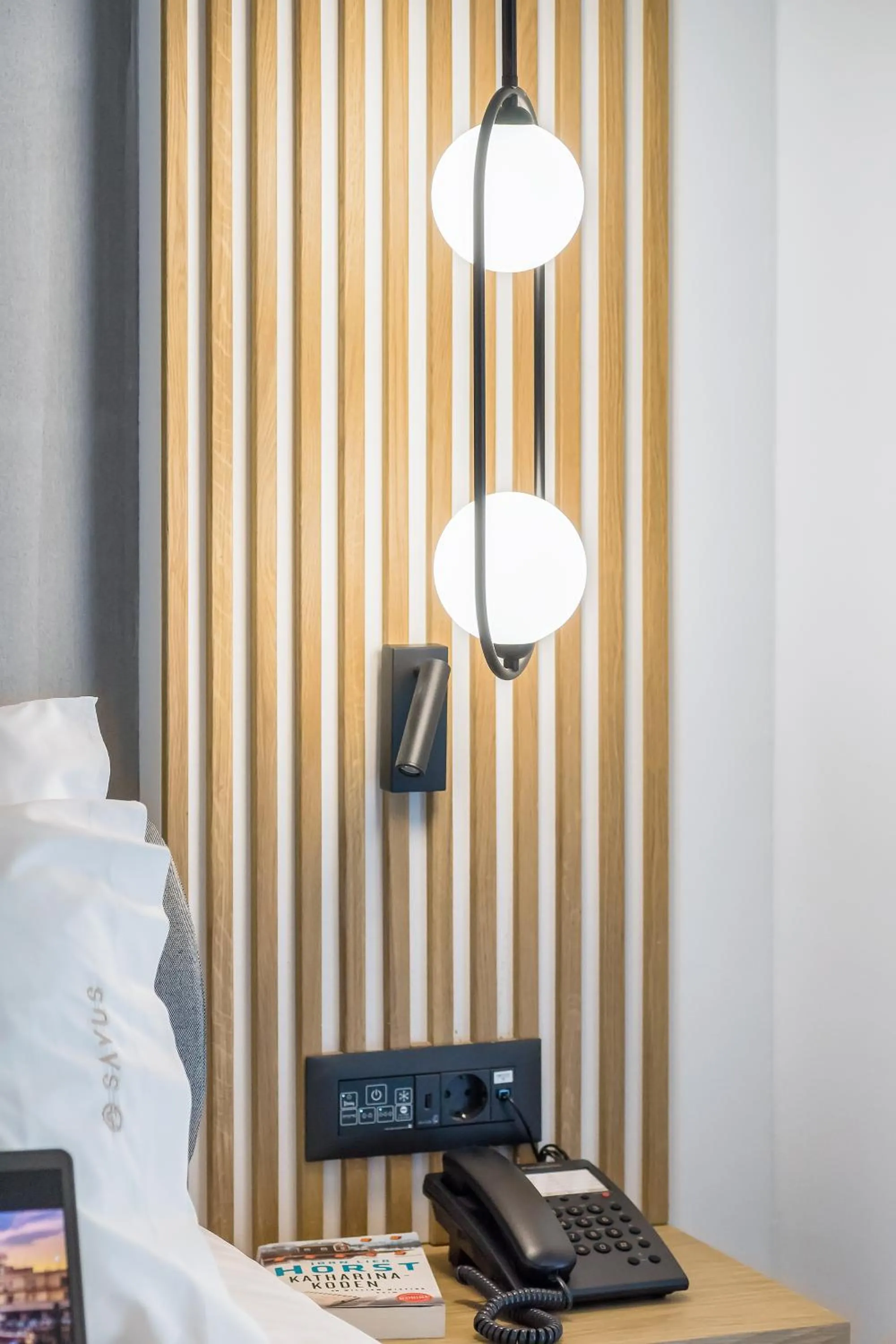 Decorative detail, Bed in SAVUS Boutique Hotel