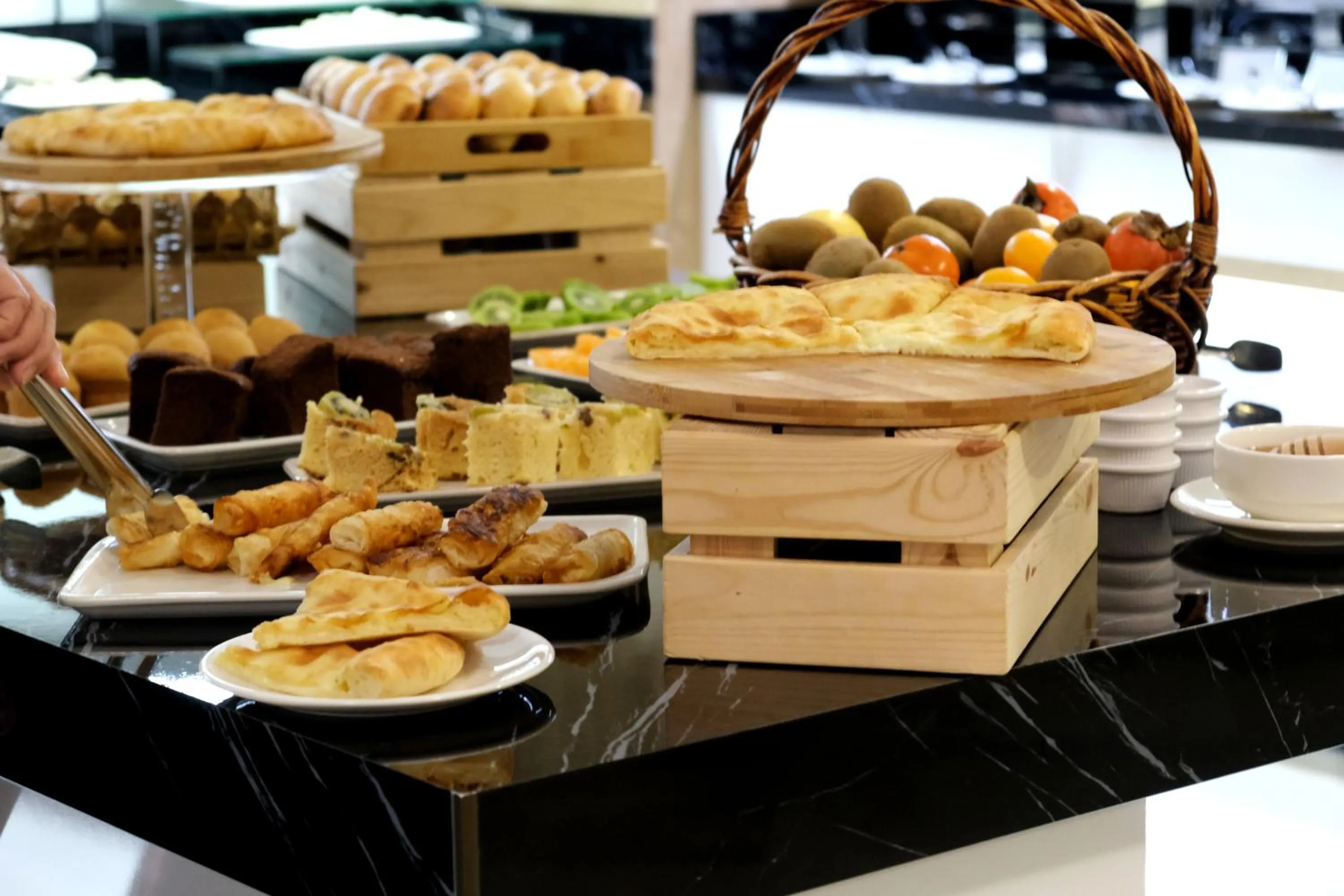 Buffet breakfast in Hotel Salvador