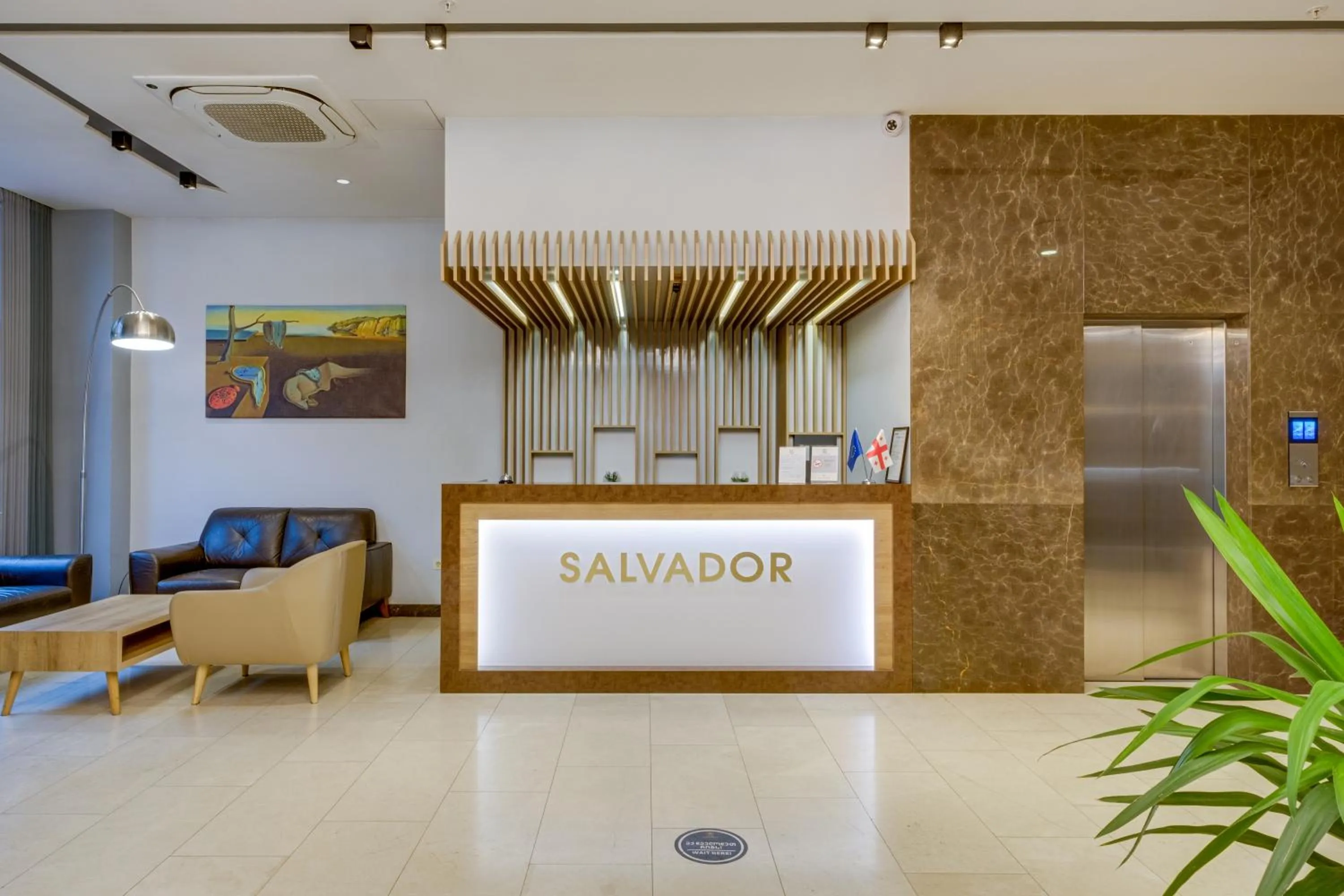 Lobby or reception in Hotel Salvador