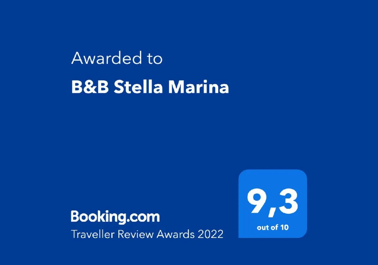 Certificate/Award in B&B Stella Marina