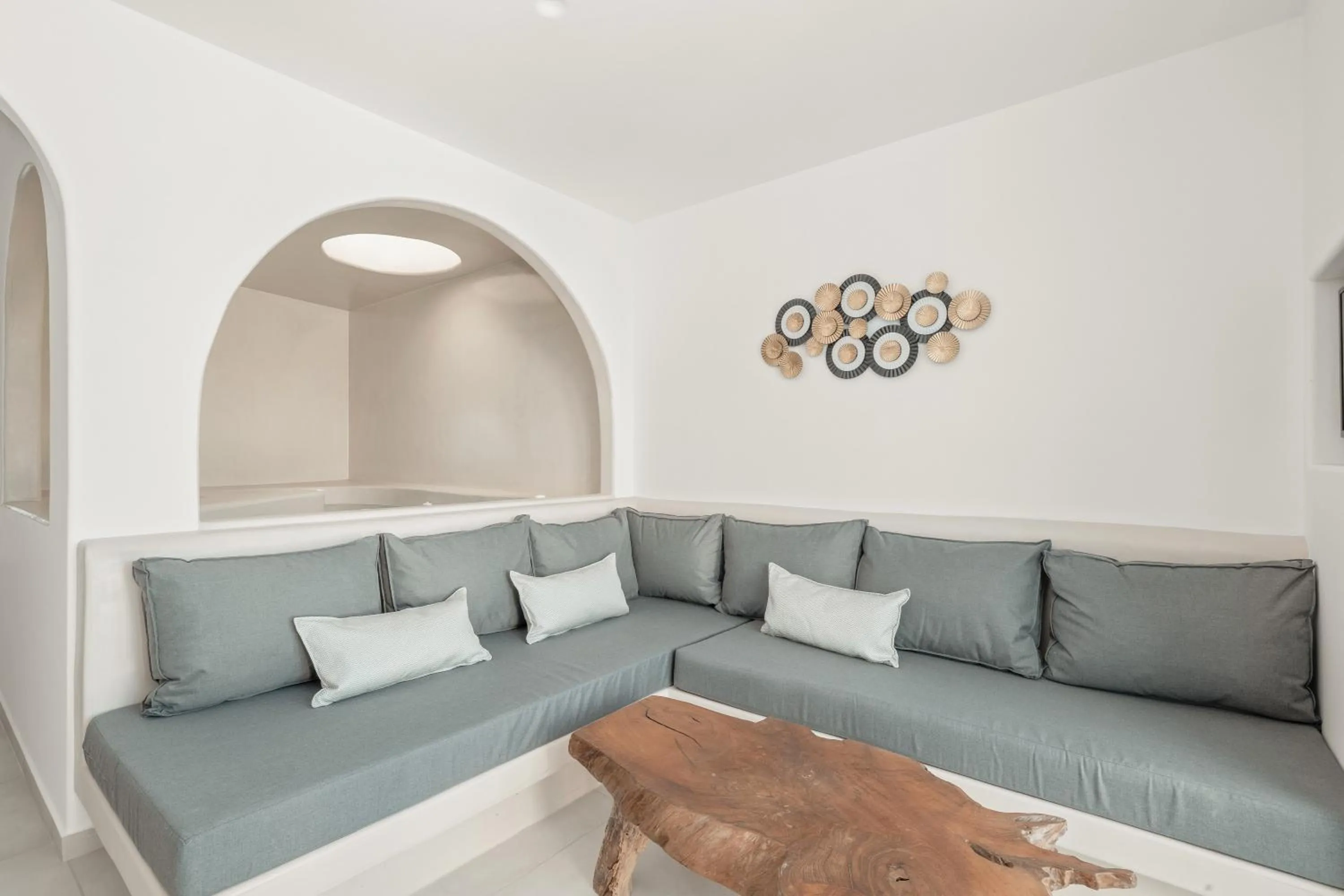 Living room in Oyster Luxury Suites